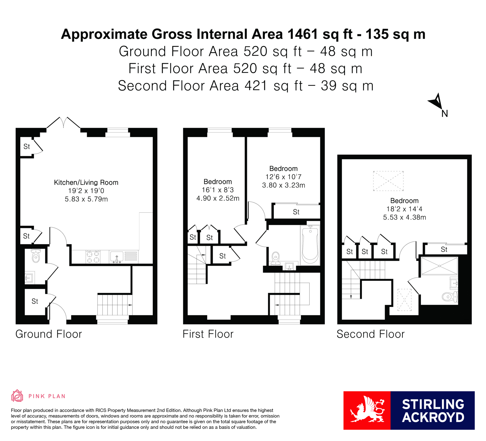 1, Luddington House, 290, Stroude Road, Surrey floorplan