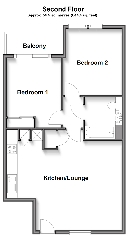 Queens Road, East Grinstead floorplan