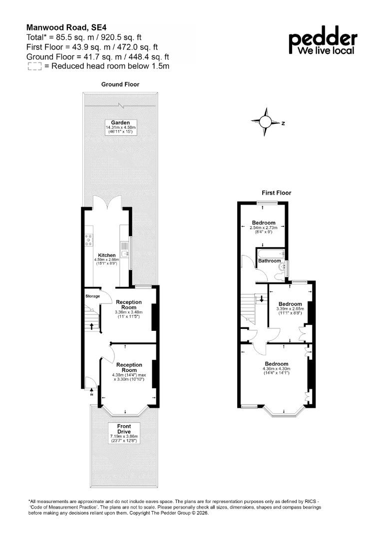 128, Manwood Road, London floorplan