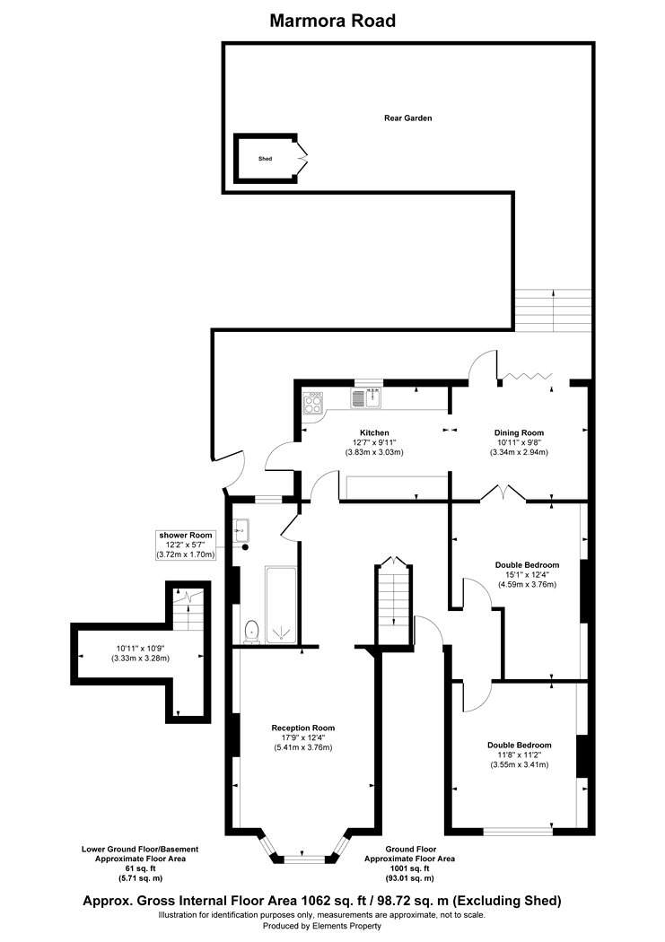 43A, Marmora Road, London floorplan