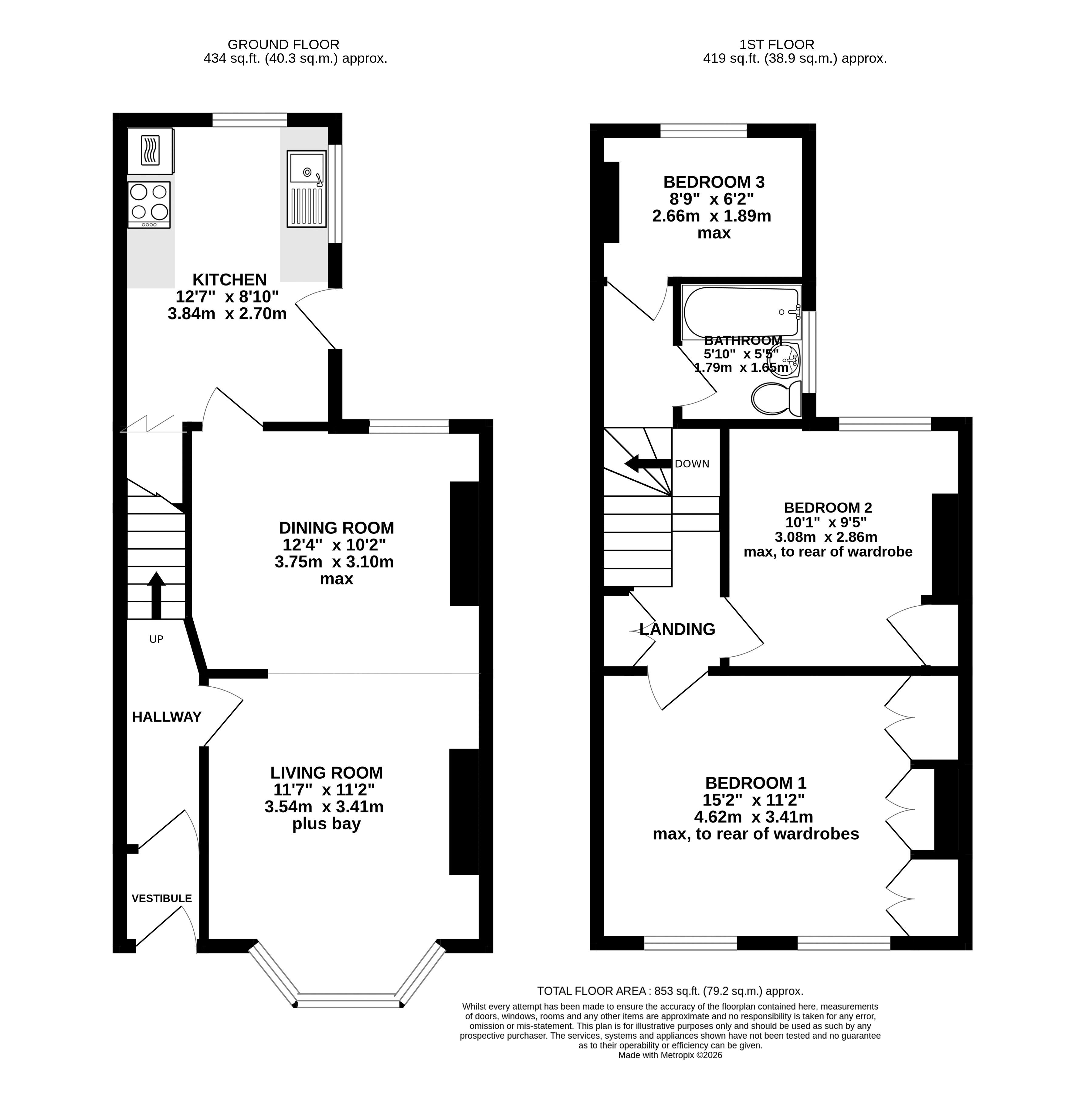 198, Pinhoe Road, Exeter floorplan