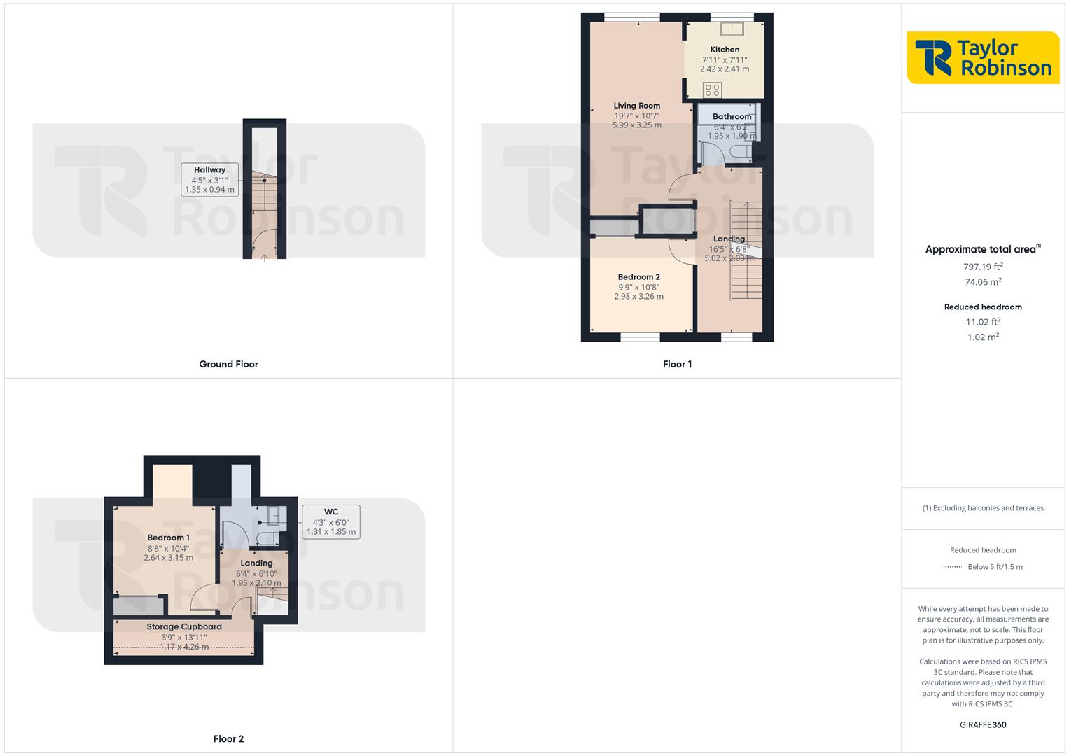 32, Meridian Close, Crawley floorplan