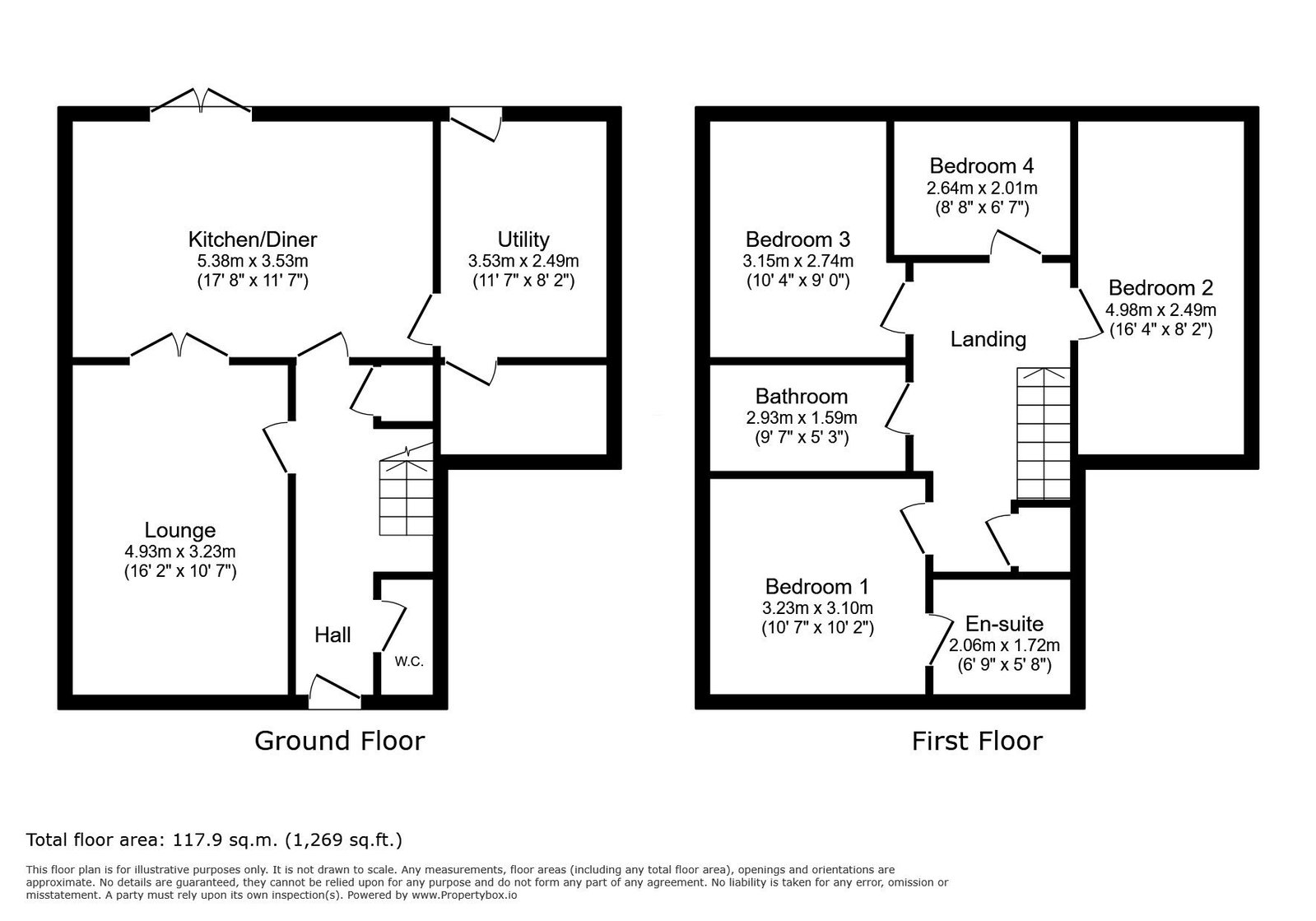 44, Chestnut Drive, Coalville floorplan