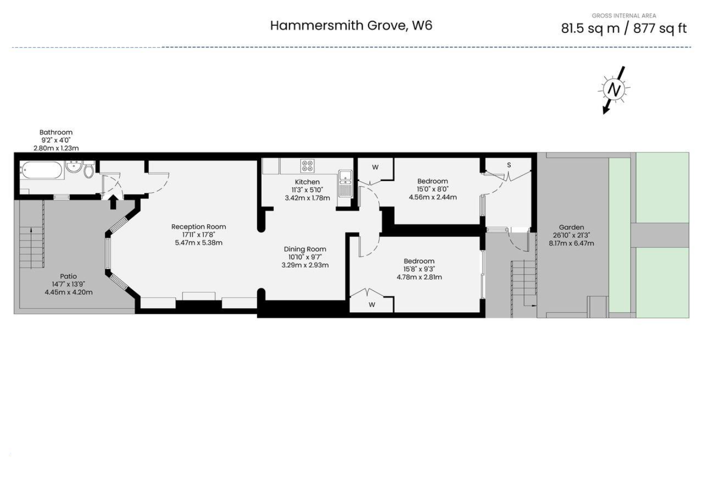 Hammersmith Grove, London floorplan