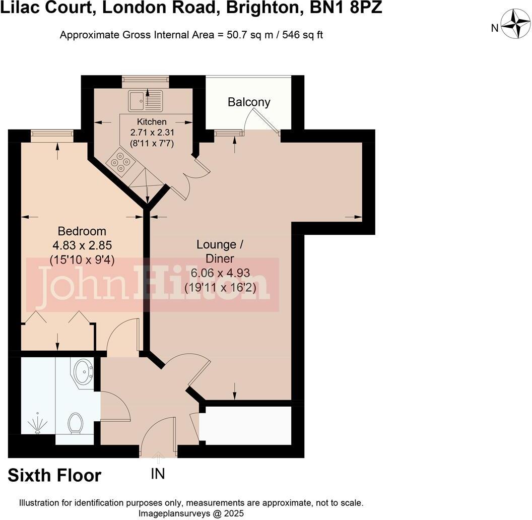 Flat 41 Lilac Court,, London Road, Brighton floorplan
