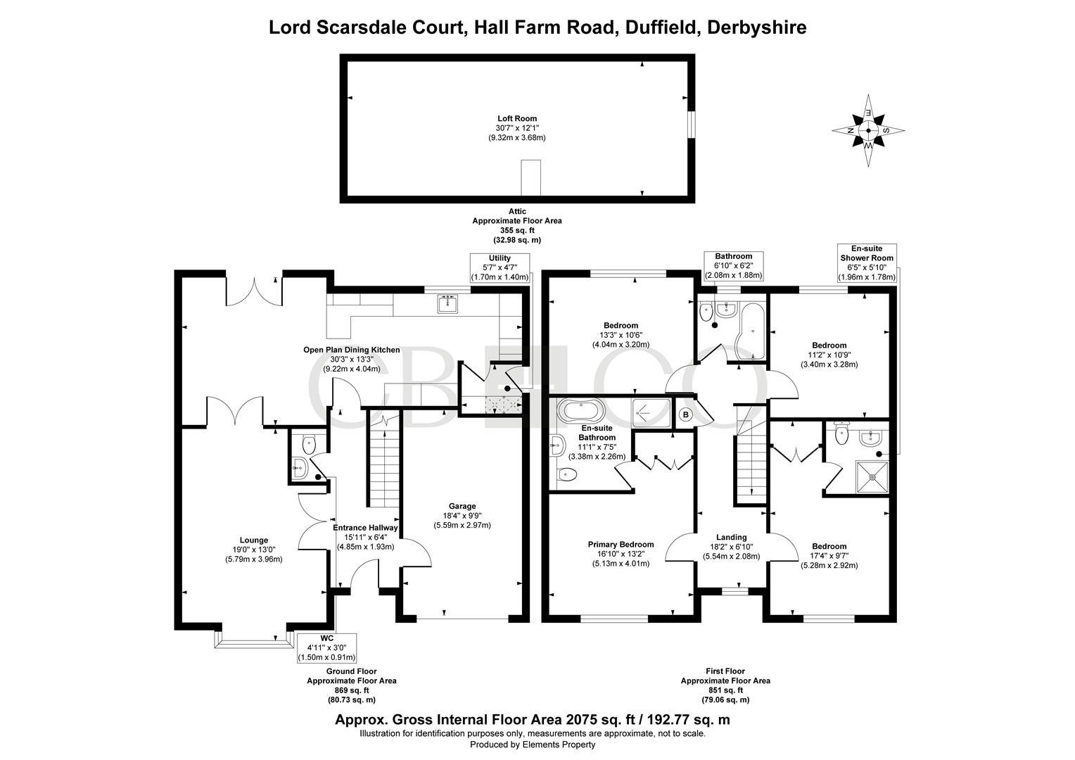 1, Lord Scarsdale Court, Belper floorplan