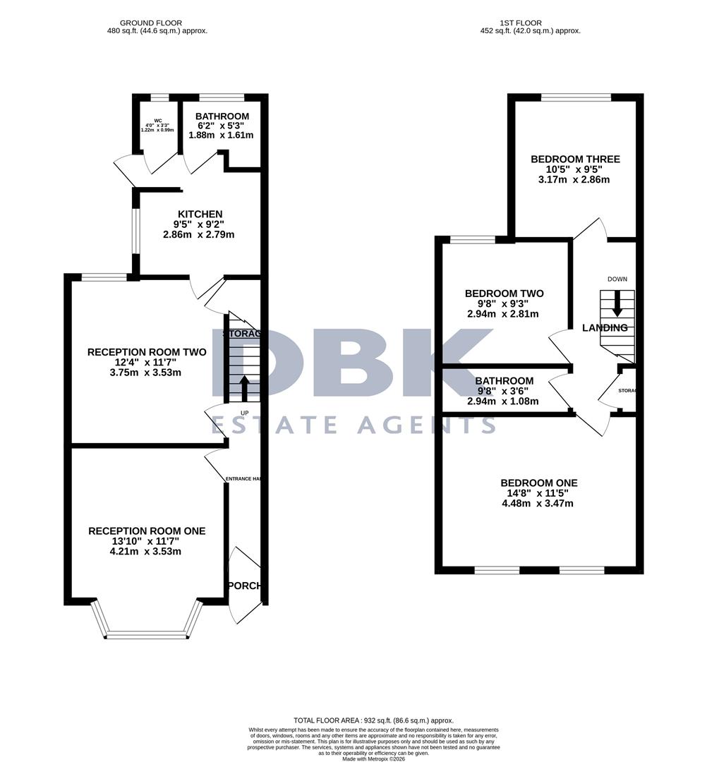 9, Rossindel Road, Hounslow floorplan