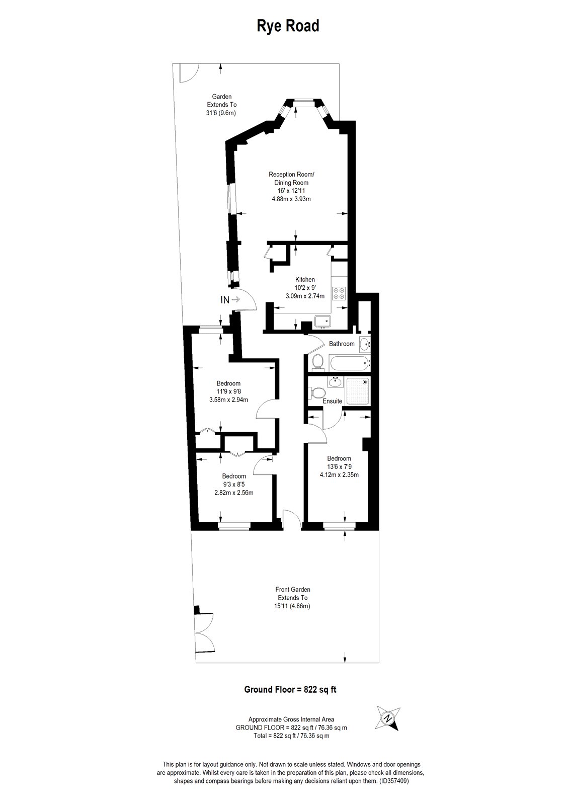GFF 53, Rye Road, London floorplan