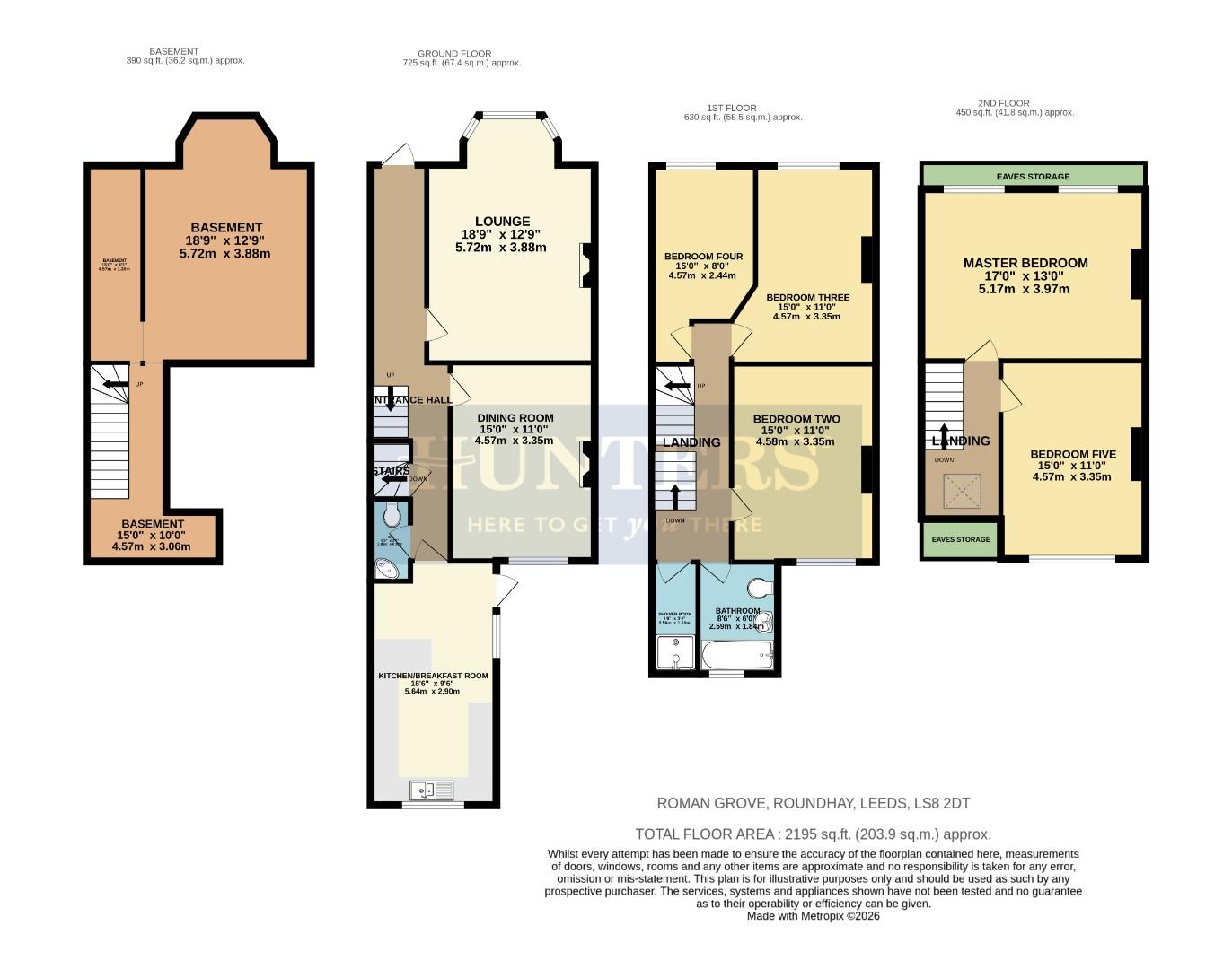 23, Roman Grove, Leeds floorplan