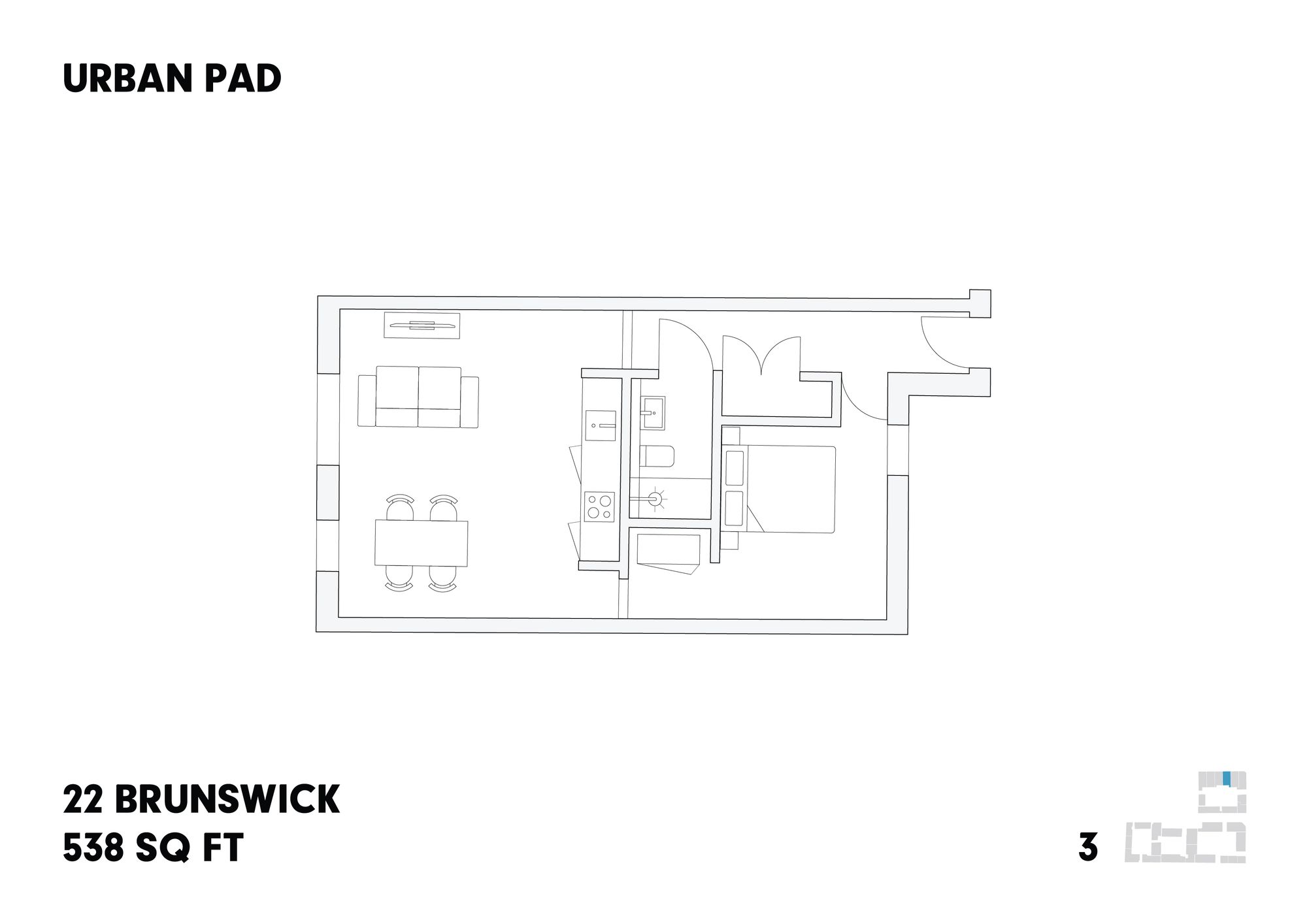 22 Brunswick, Sheffield floorplan