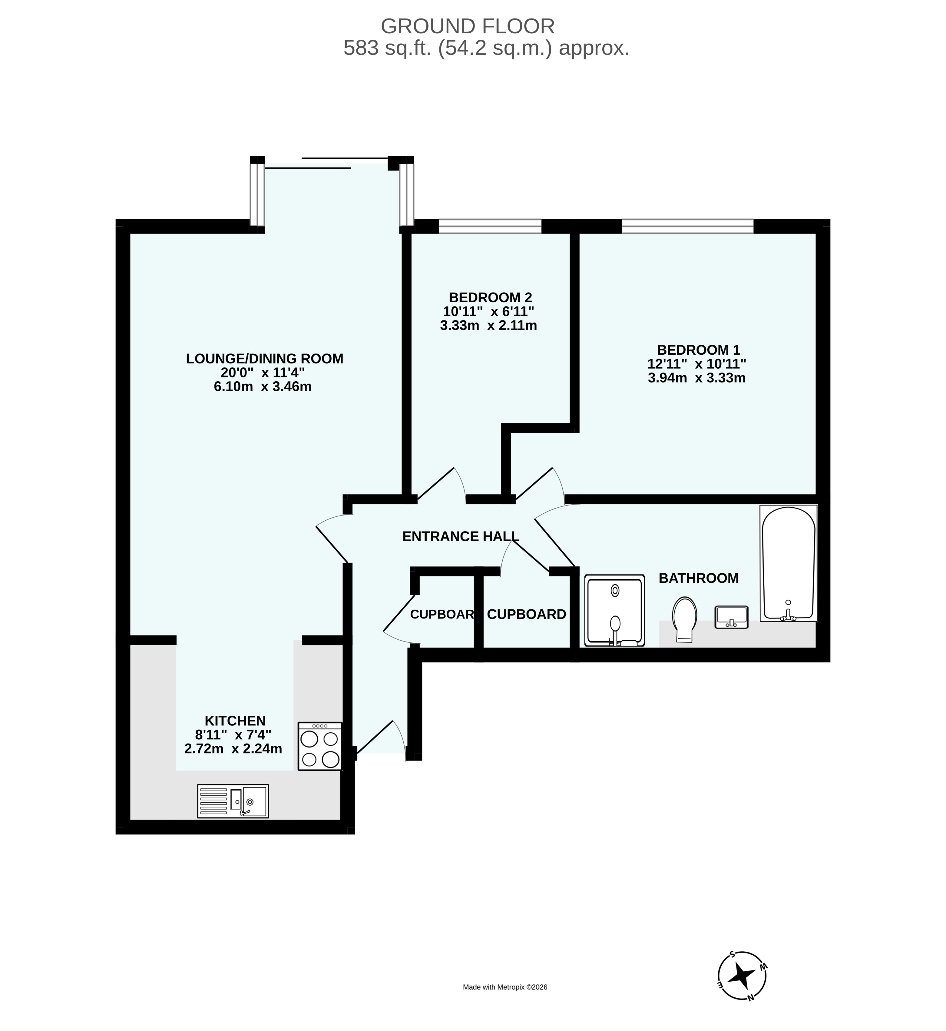 Flat 21, Castle Court Cary Park, Babbacombe Torquay Devon, Torquay floorplan