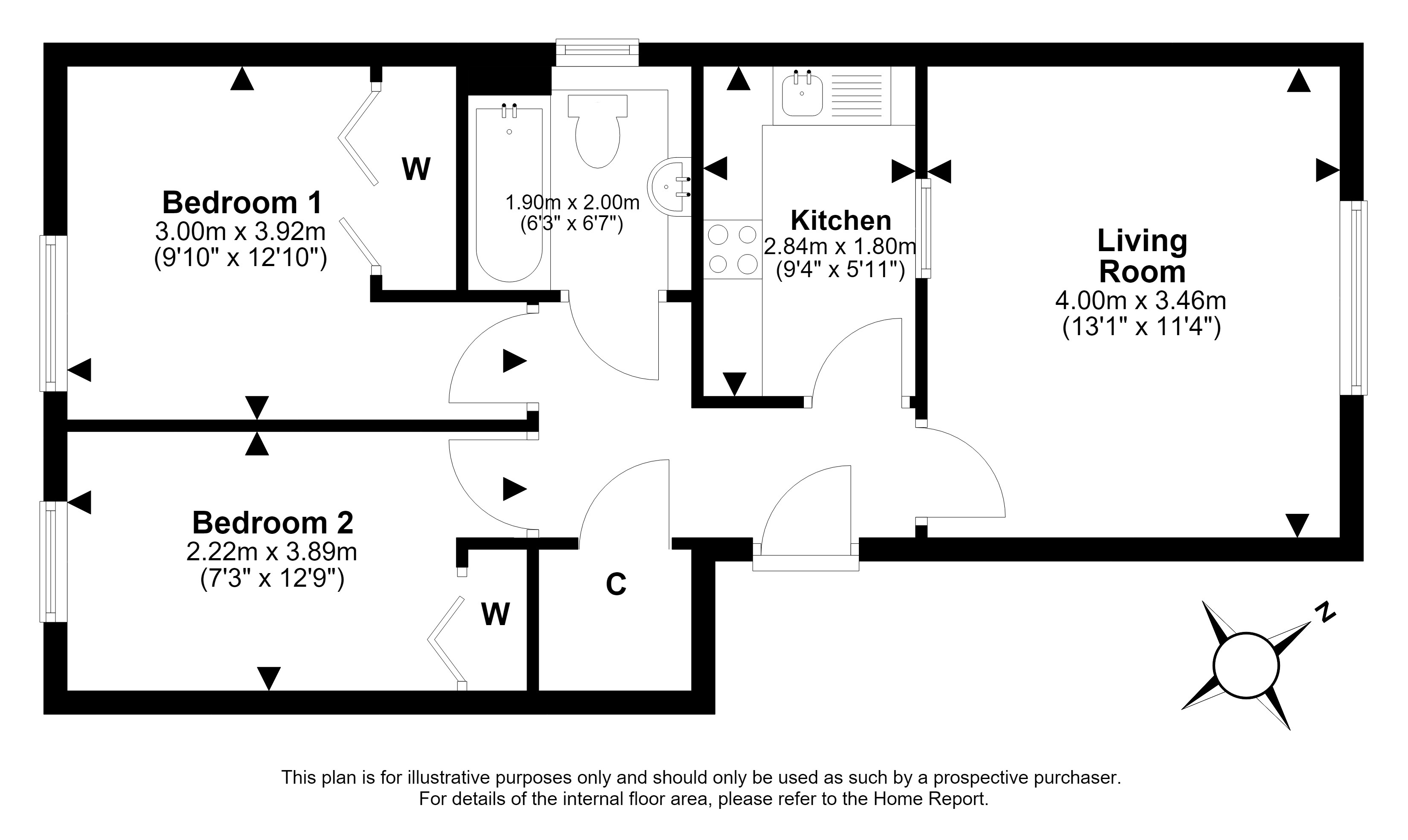 5/8, Inglis Green Gait, Longstone, Edinburgh floorplan