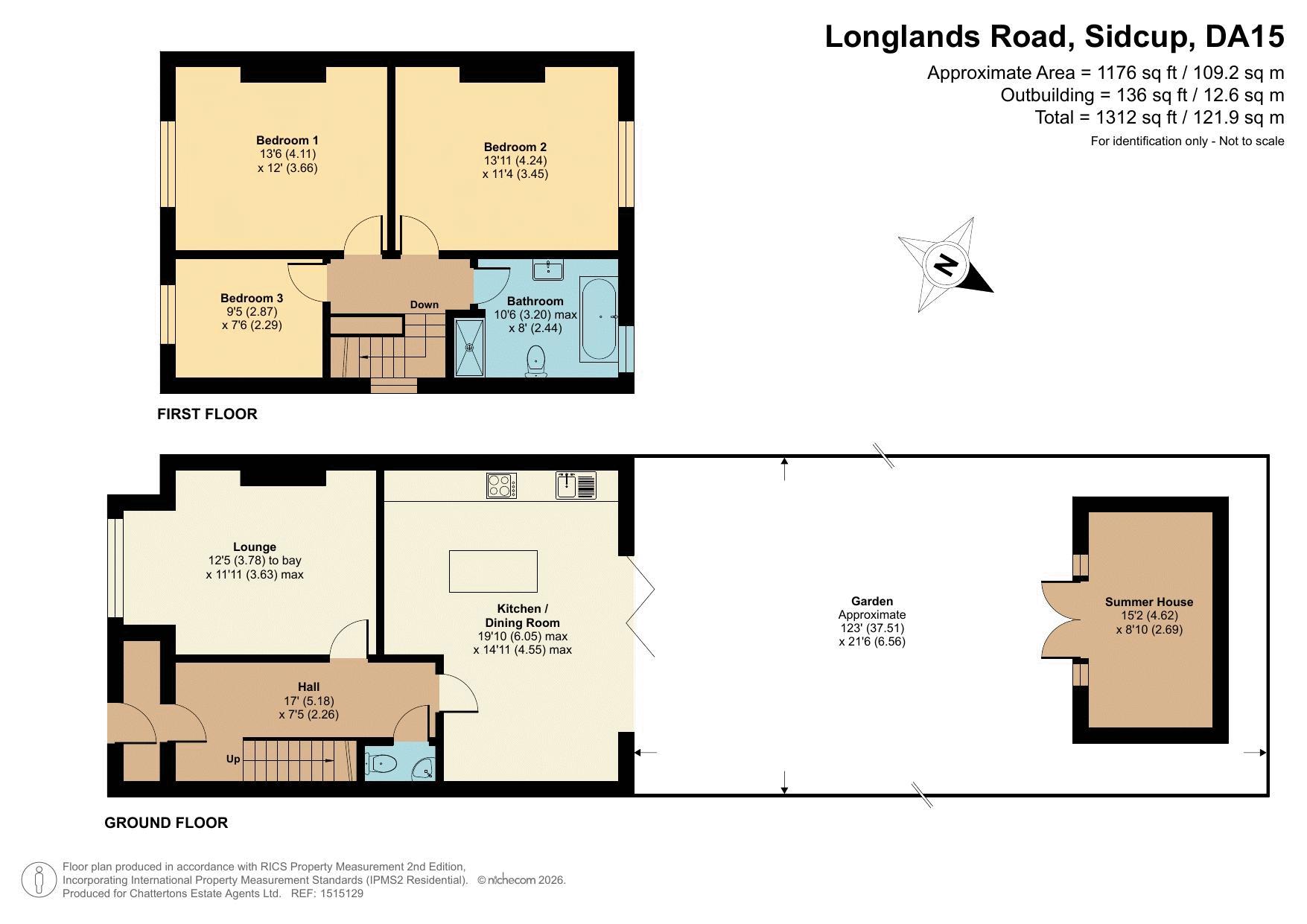 47, Longlands Road, Sidcup floorplan