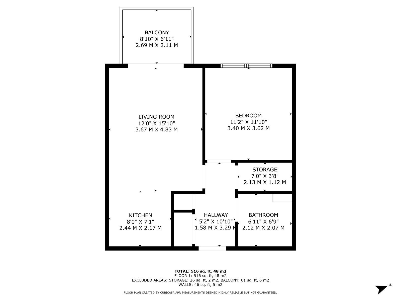 107 Cape House, 4 Cunningham Avenue, London floorplan