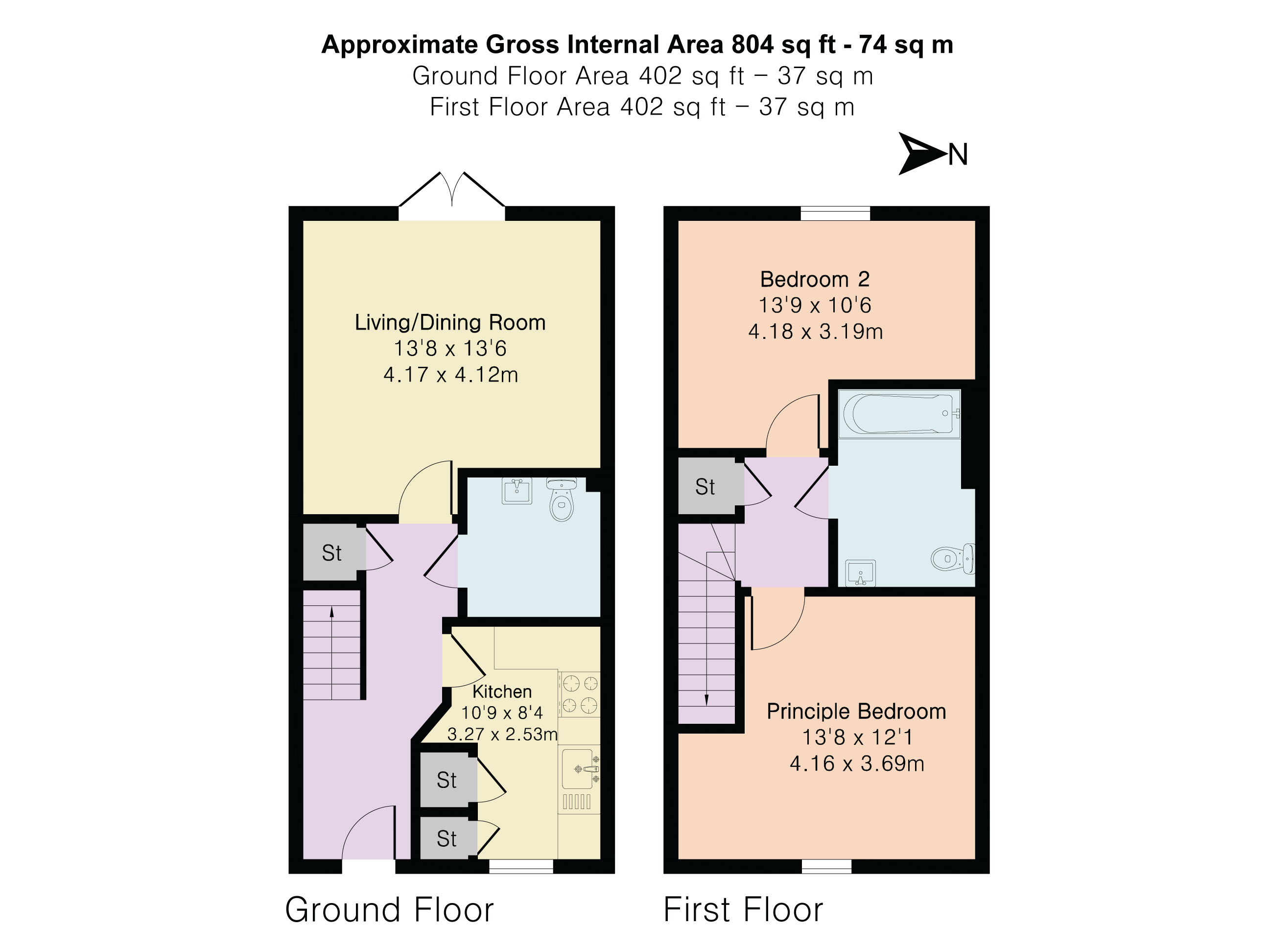 8, Banks Close, Shortstown floorplan