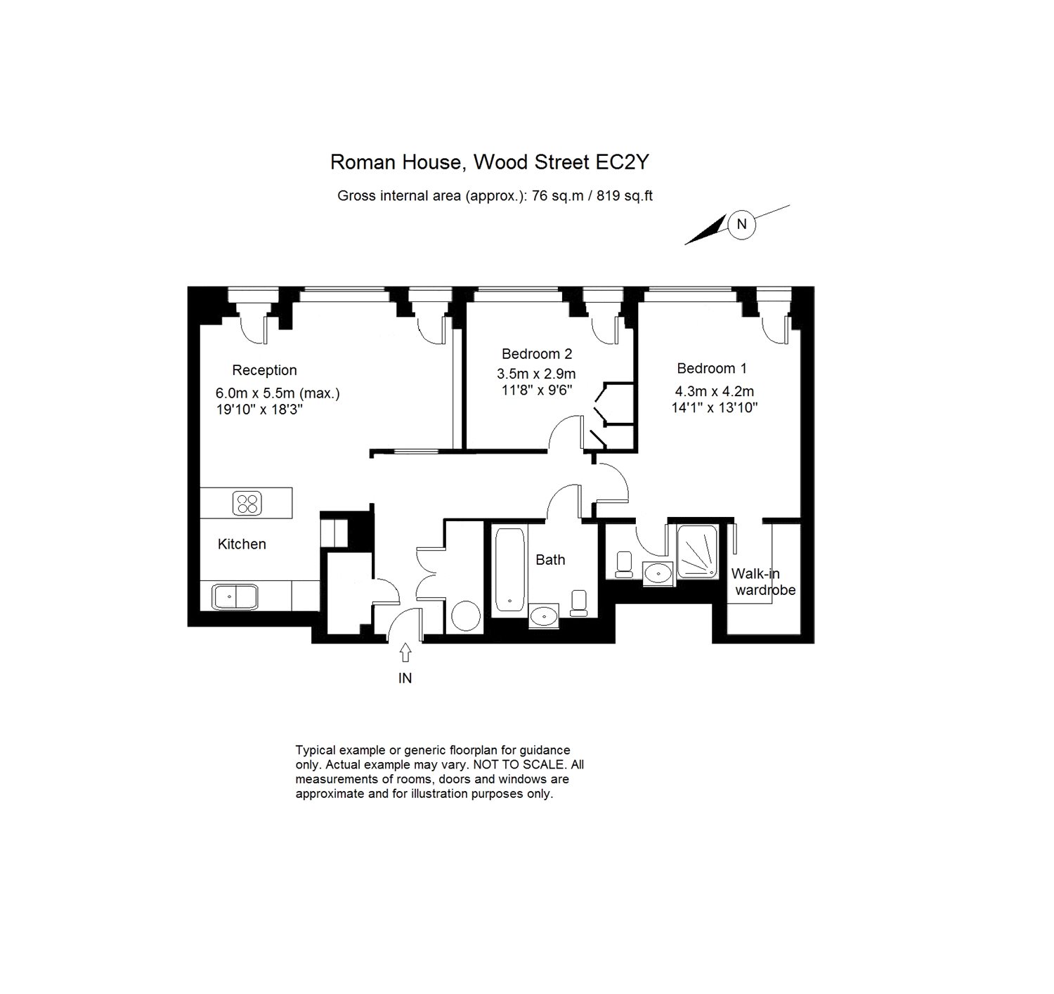 2 Bedrooms Flat to rent in Roman House, Wood Street, City Of London, London EC2Y