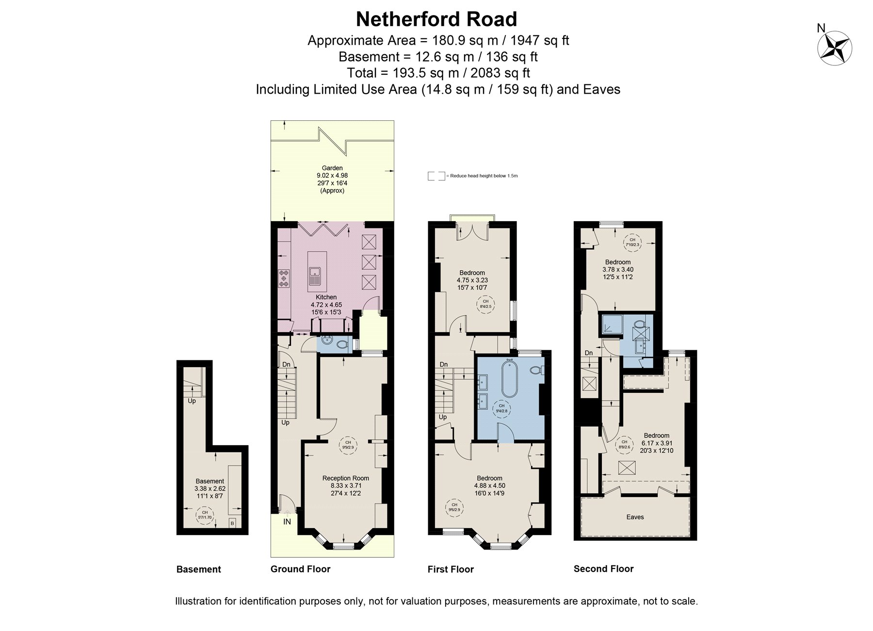 29, Netherford Road, London floorplan
