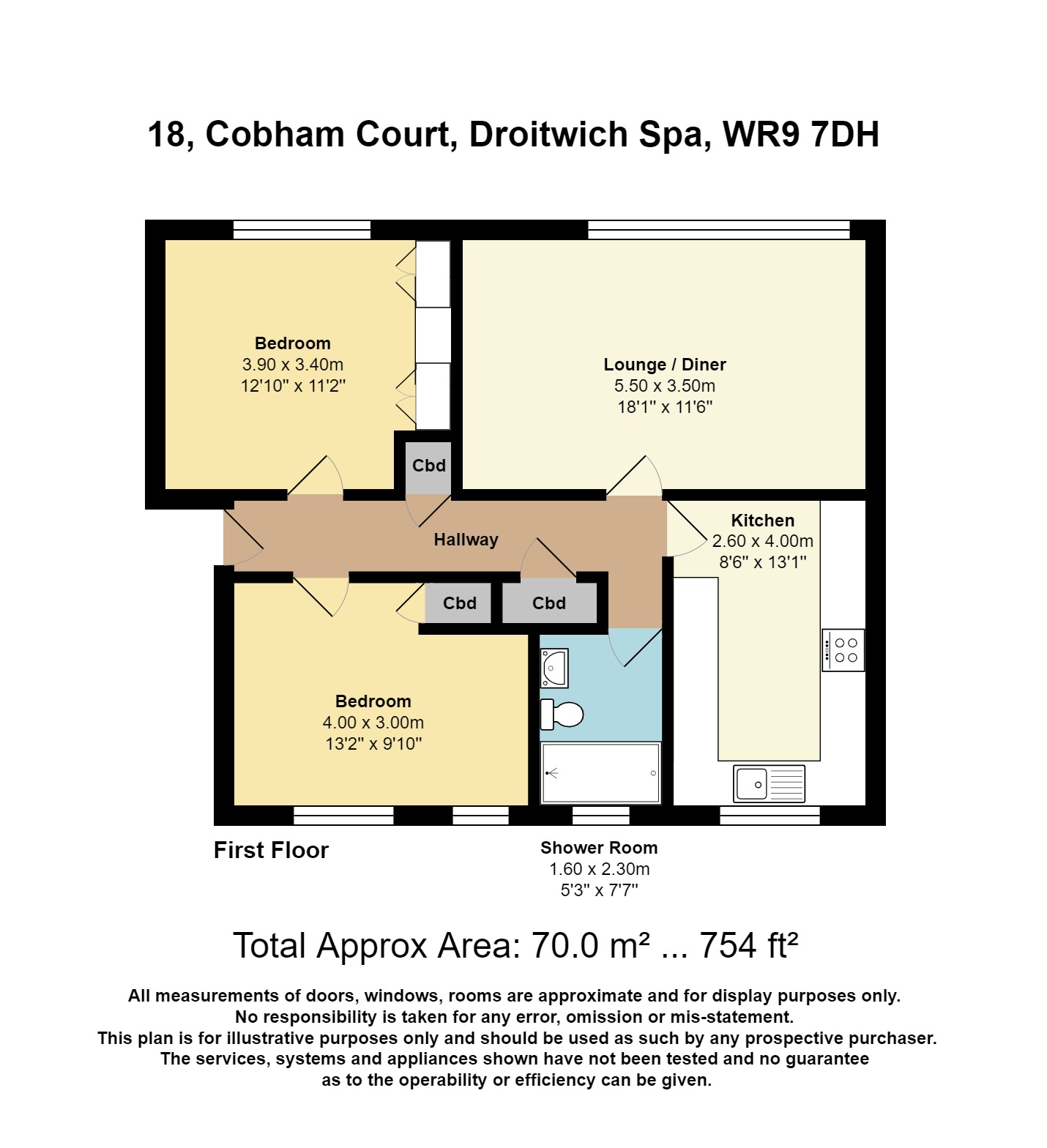 Corbett Avenue, Droitwich, Worcestershire WR9, 2 bedroom flat for sale