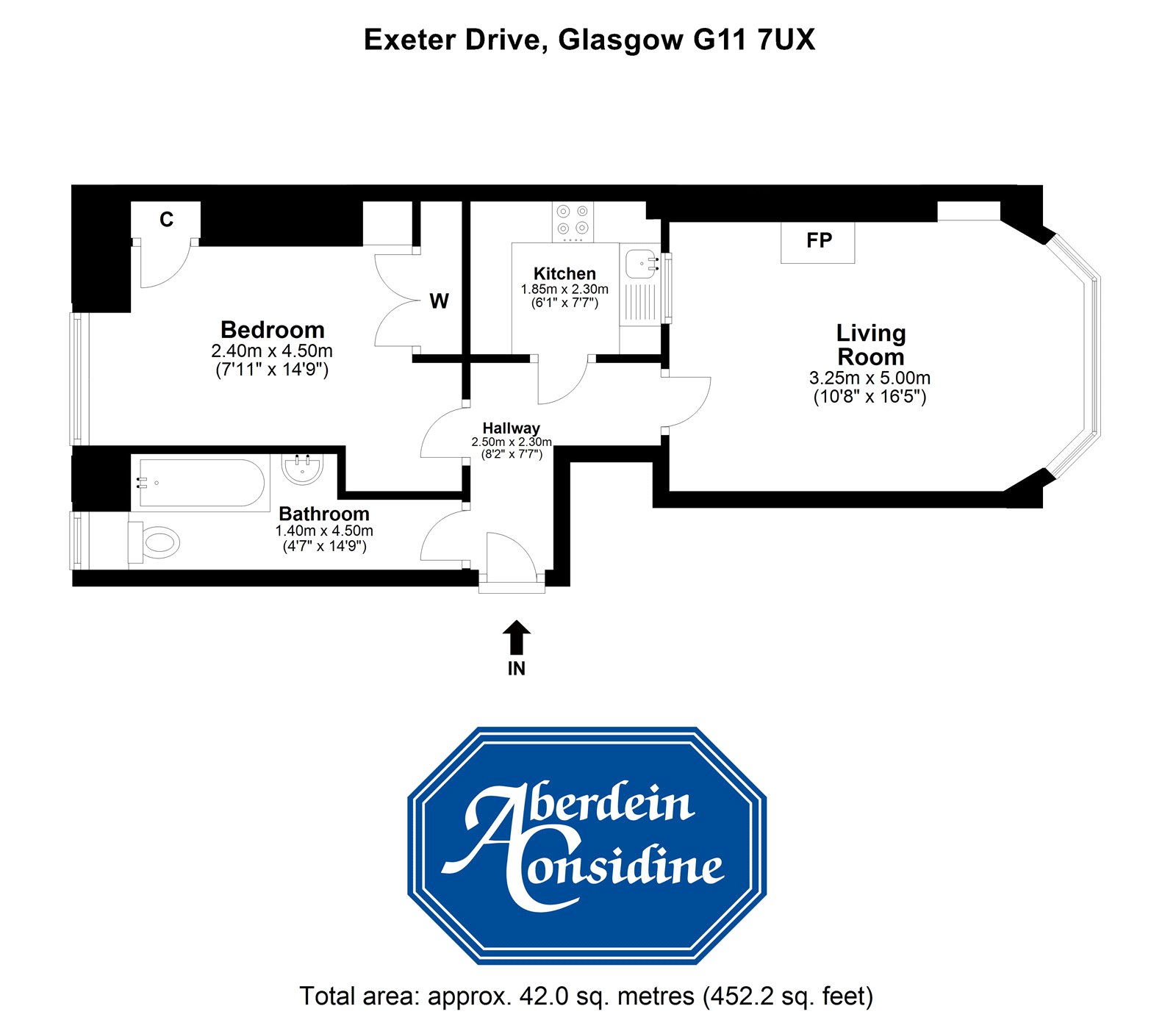 3/1, Exeter Drive, Glasgow G11, 1 bedroom property for sale 60030834