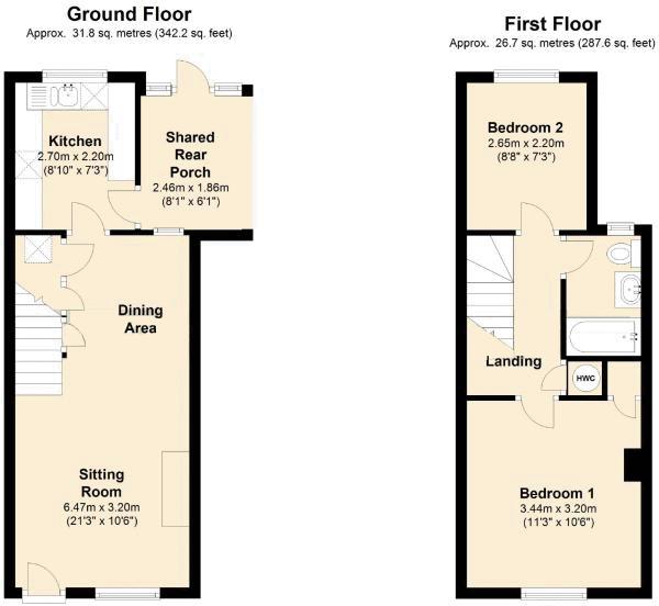 2 Bedrooms Terraced house for sale in High Street, Culworth, Banbury OX17