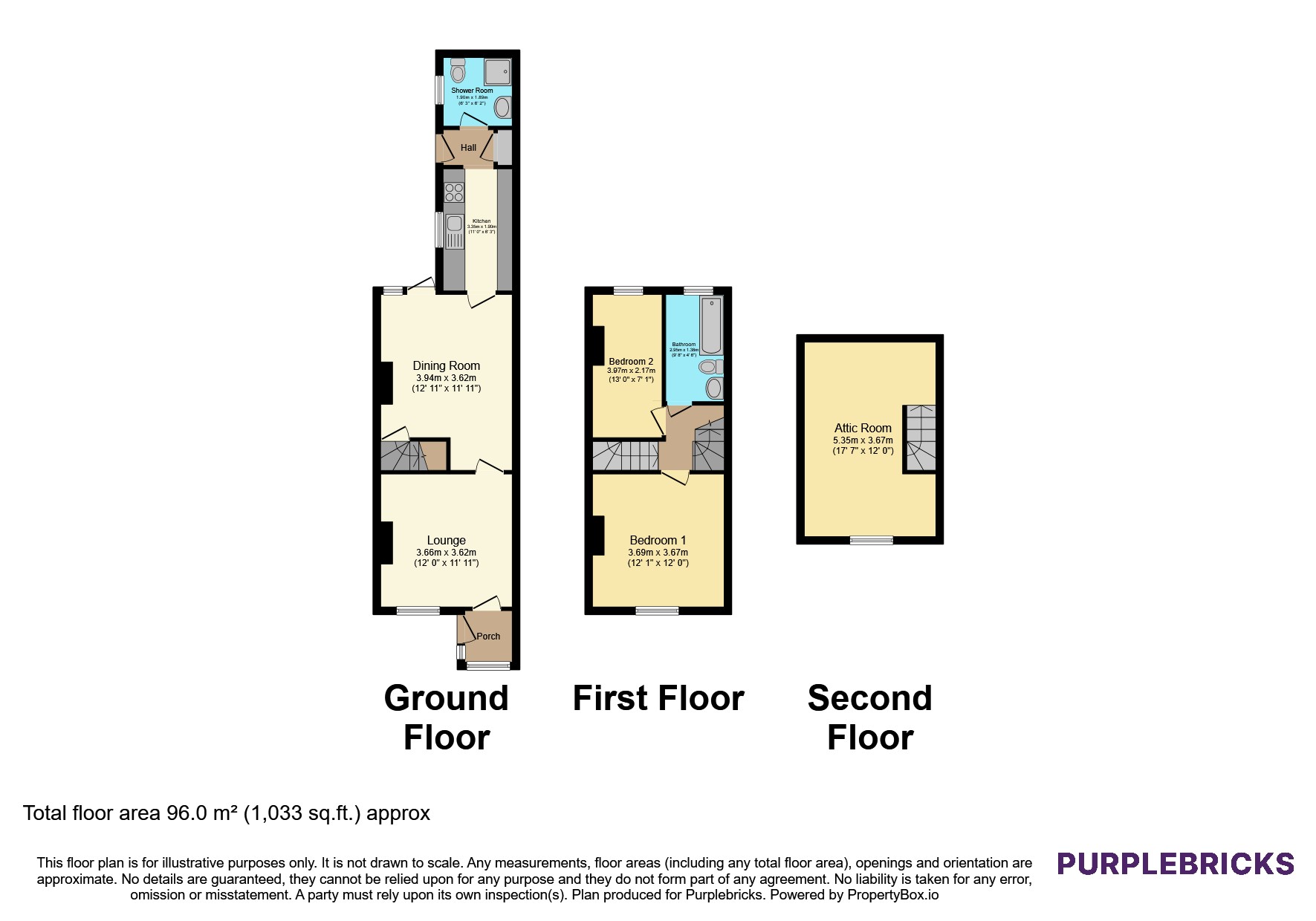 54, Bentinck Road, Chesterfield floorplan