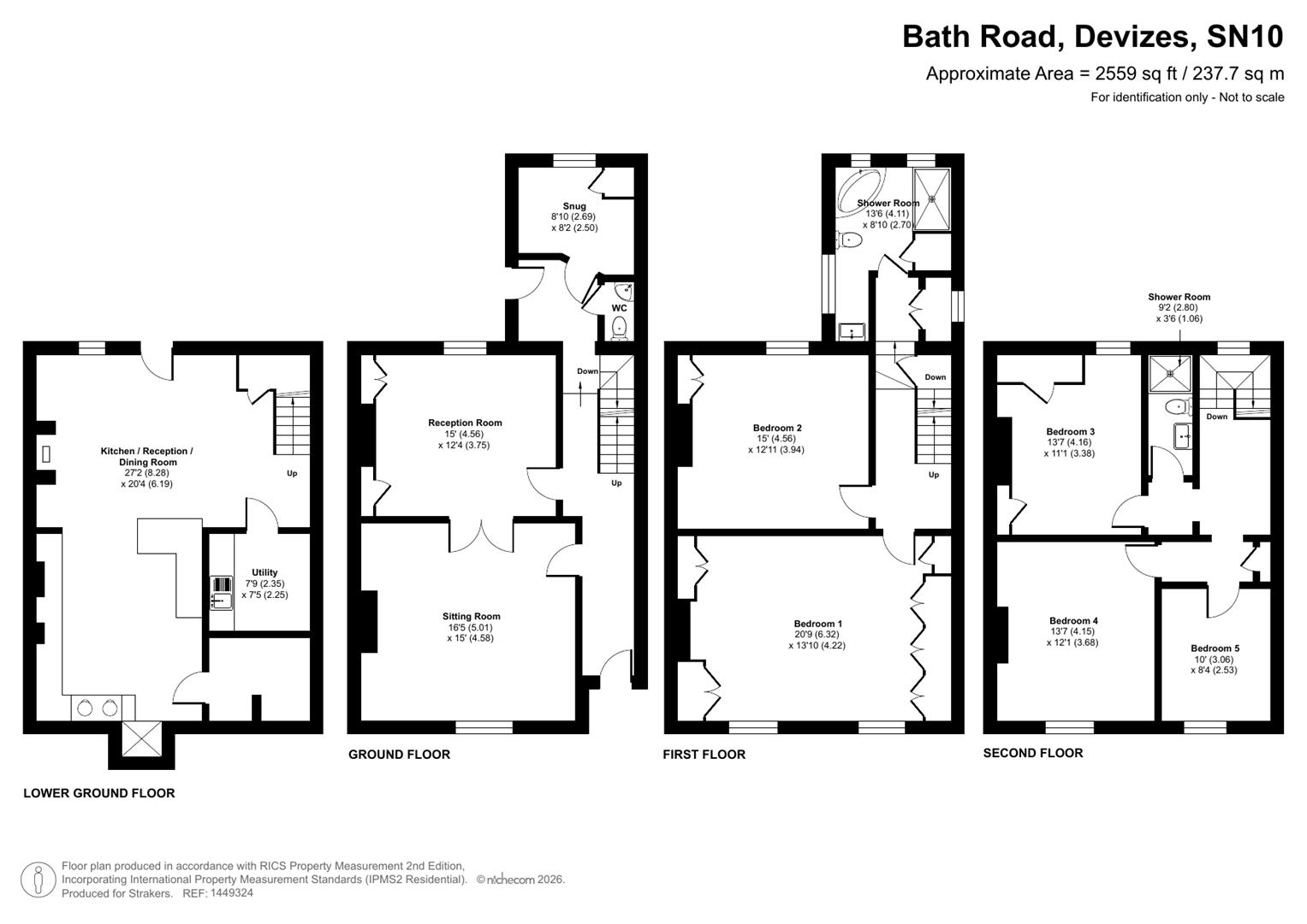 2 Trafalgar Place, Bath Road, Devizes floorplan