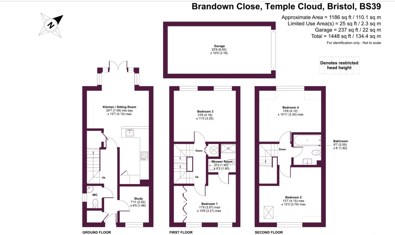 Brandown Close, Temple Cloud floorplan