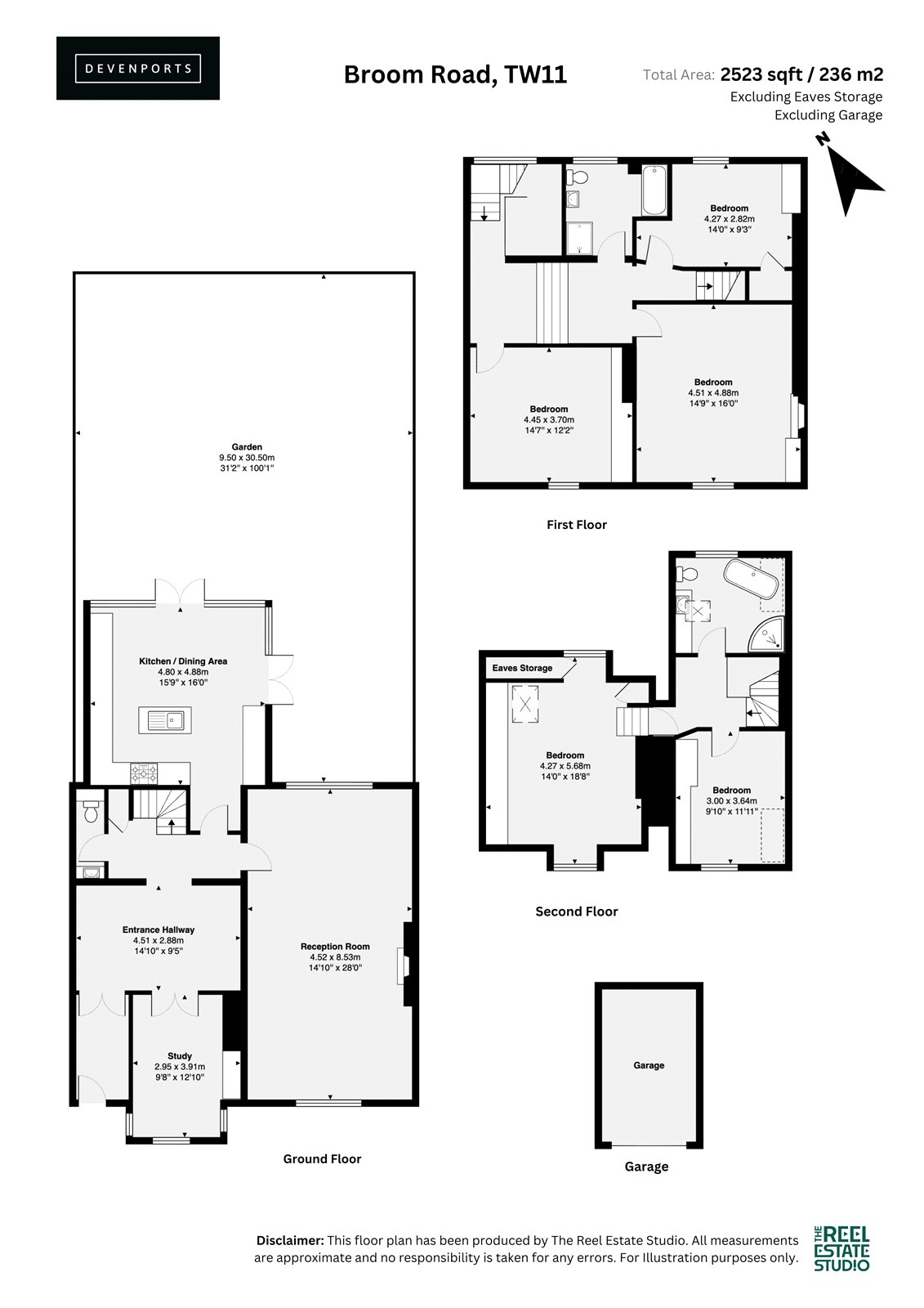 29C, Broom Road, Teddington floorplan