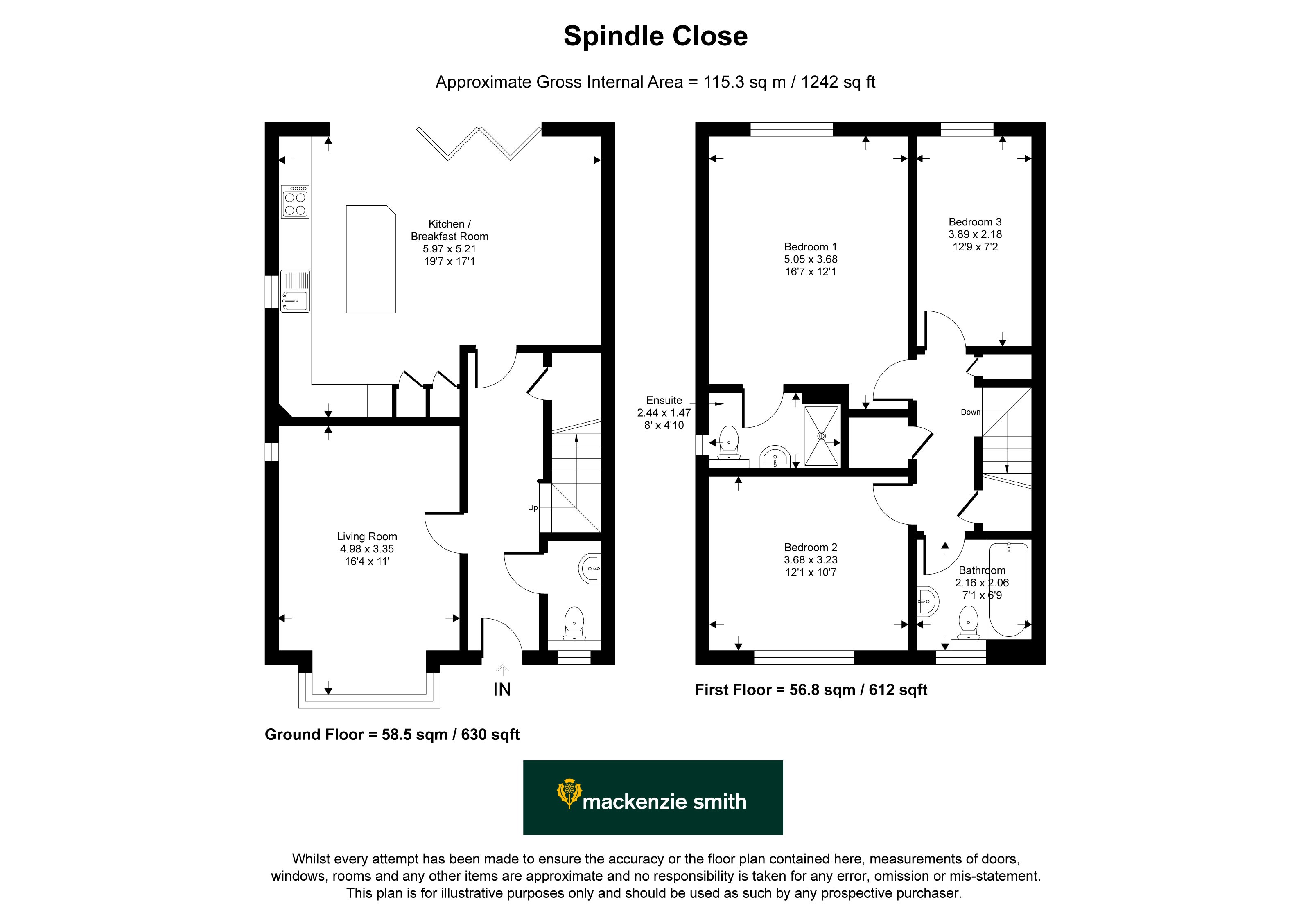8, Spindle Close, Fleet floorplan