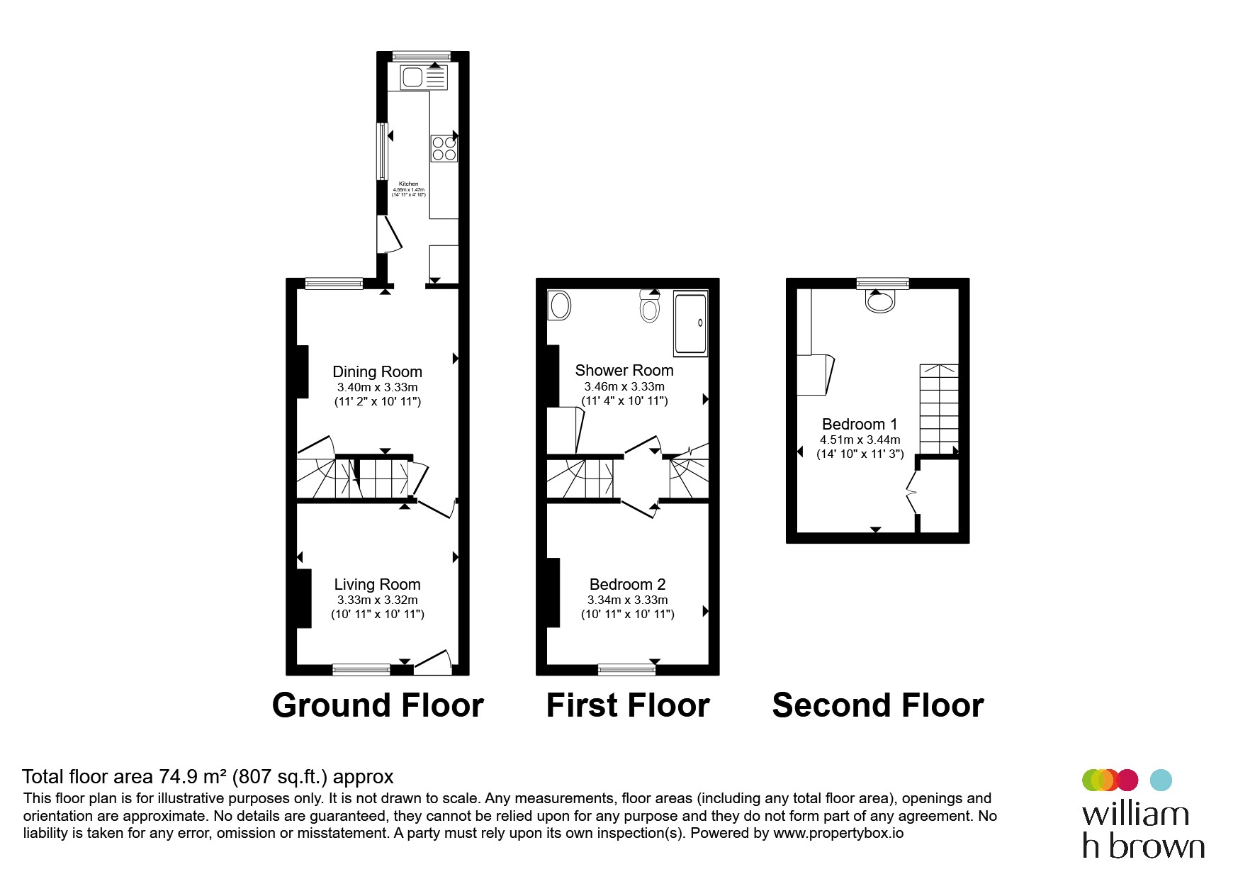 127, Forster Street, Nottingham floorplan