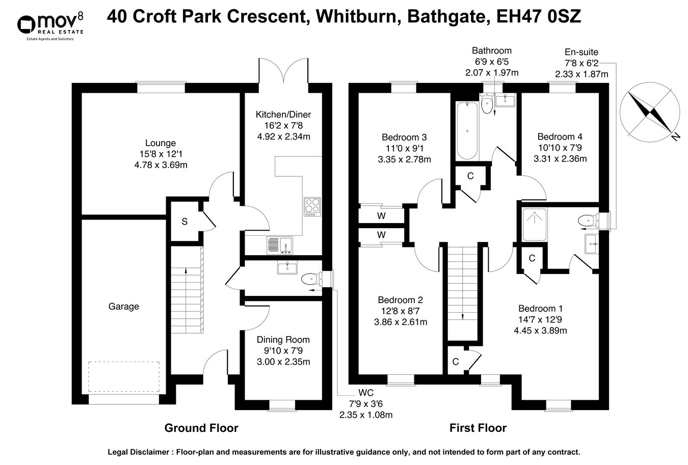 40, Croft Park Crescent, Bathgate floorplan