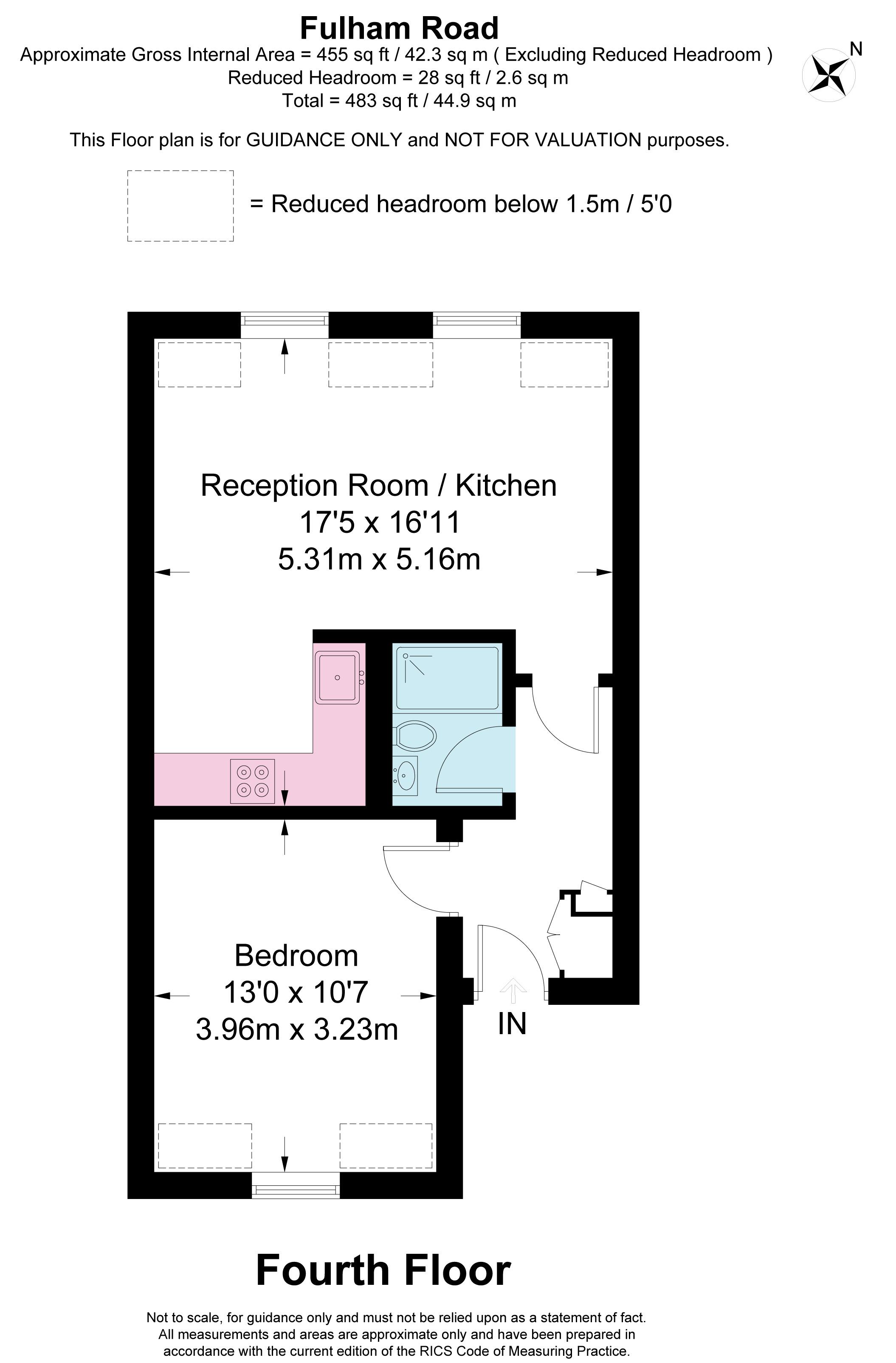 1 Bedrooms Flat to rent in Fulham Road, London SW10