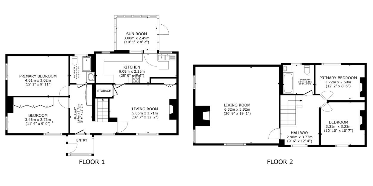 75, Station Road, Morpeth floorplan