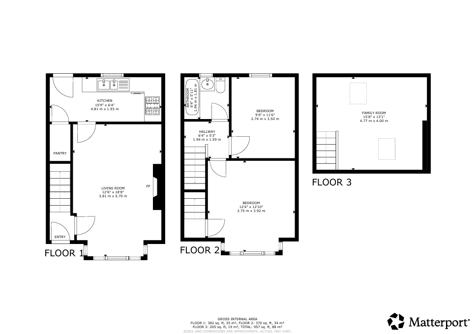 112, Monteith Drive, Glasgow floorplan