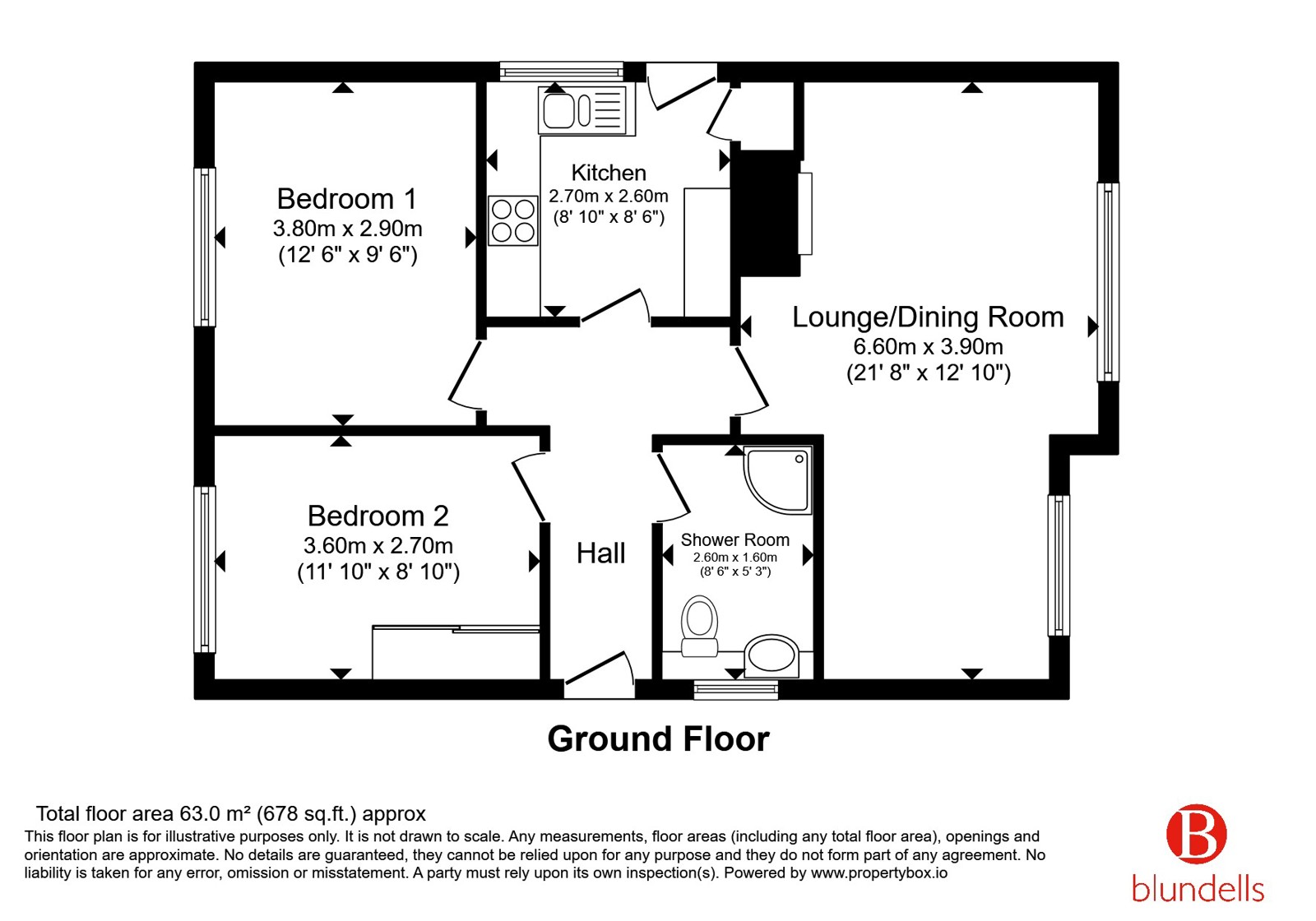 58, Elliott Drive, Derbyshire floorplan