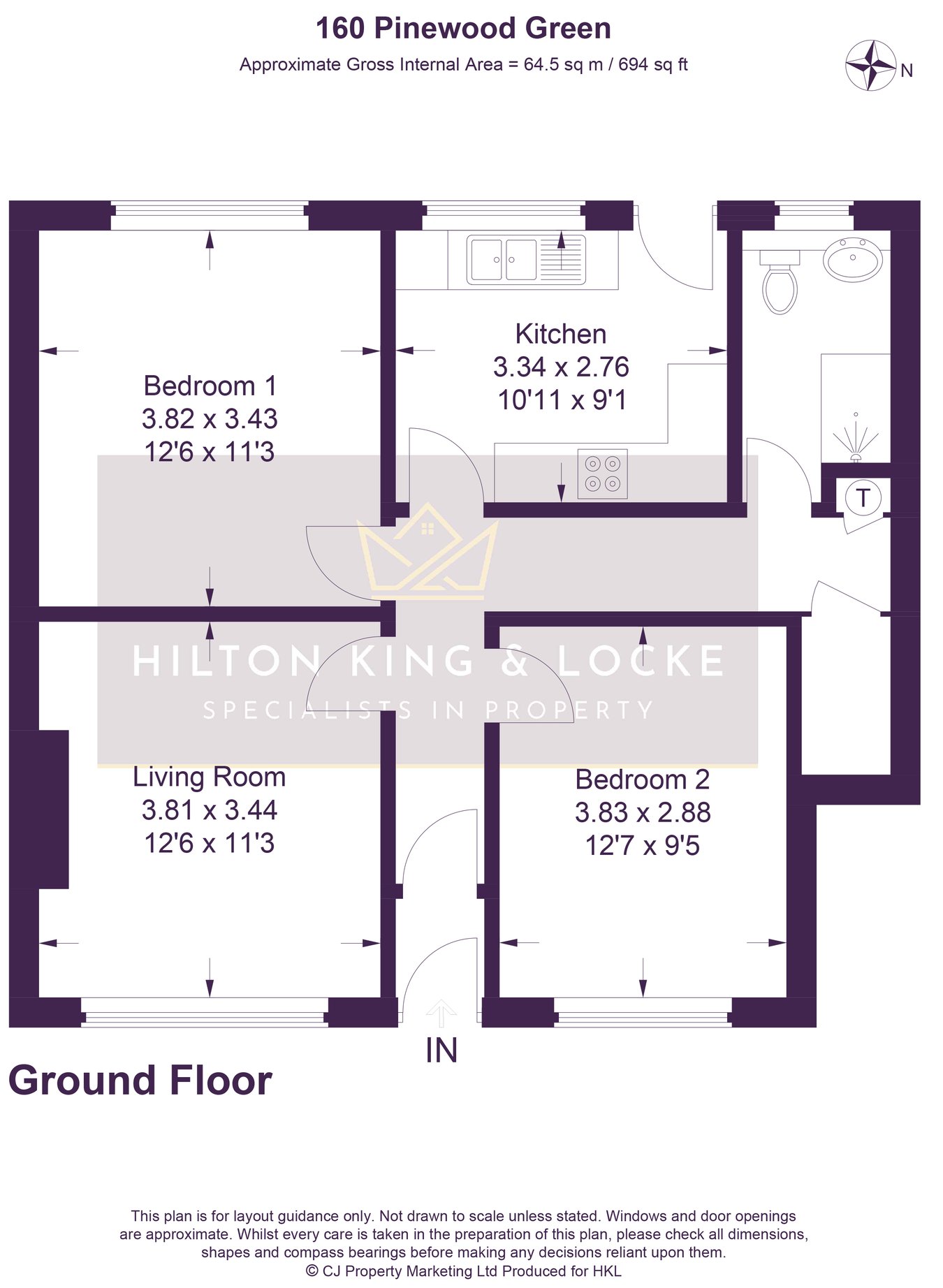 160, Pinewood Green, Iver floorplan