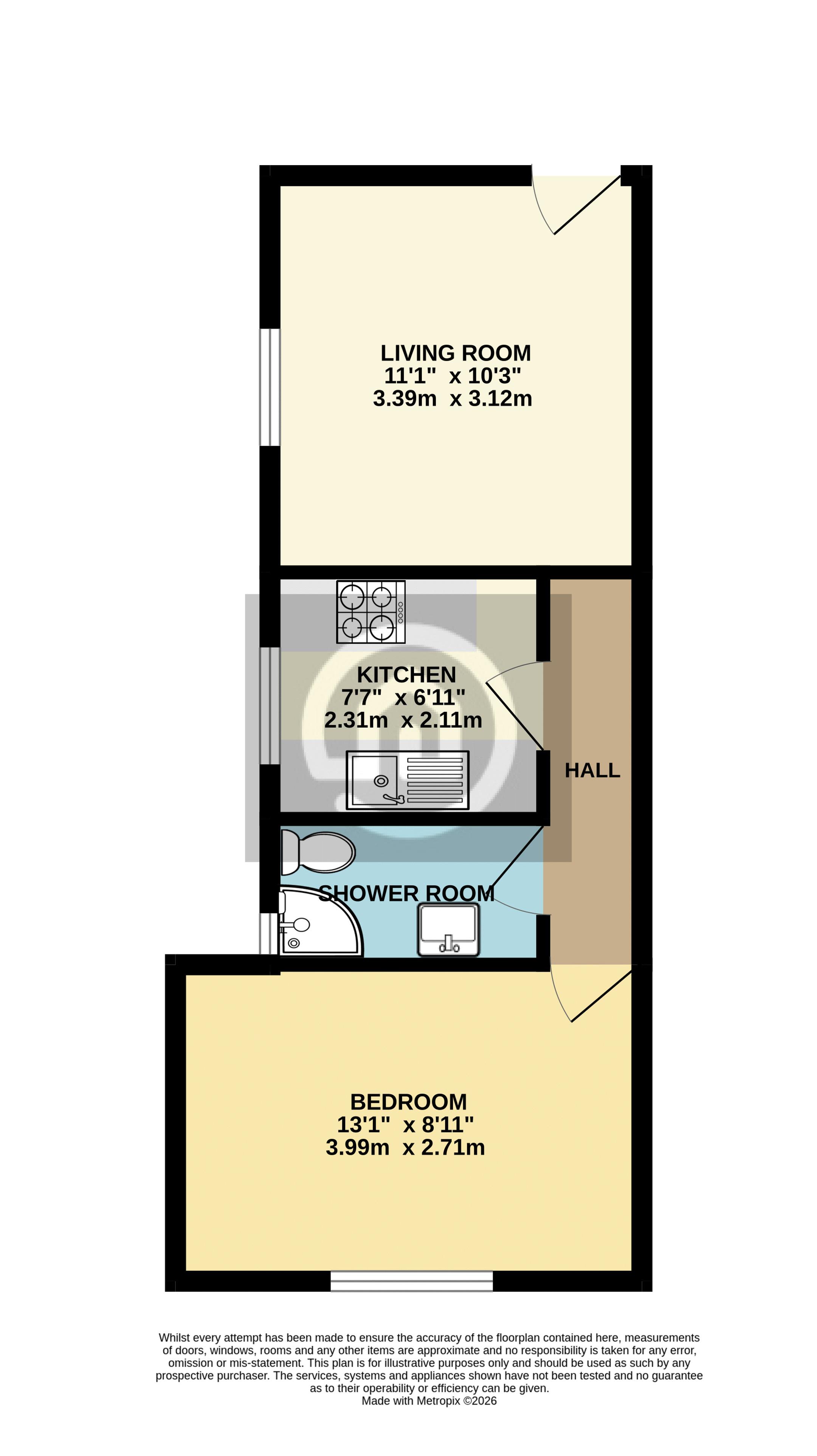 Flat 4, 65, Foster Hill Road, Bedford floorplan