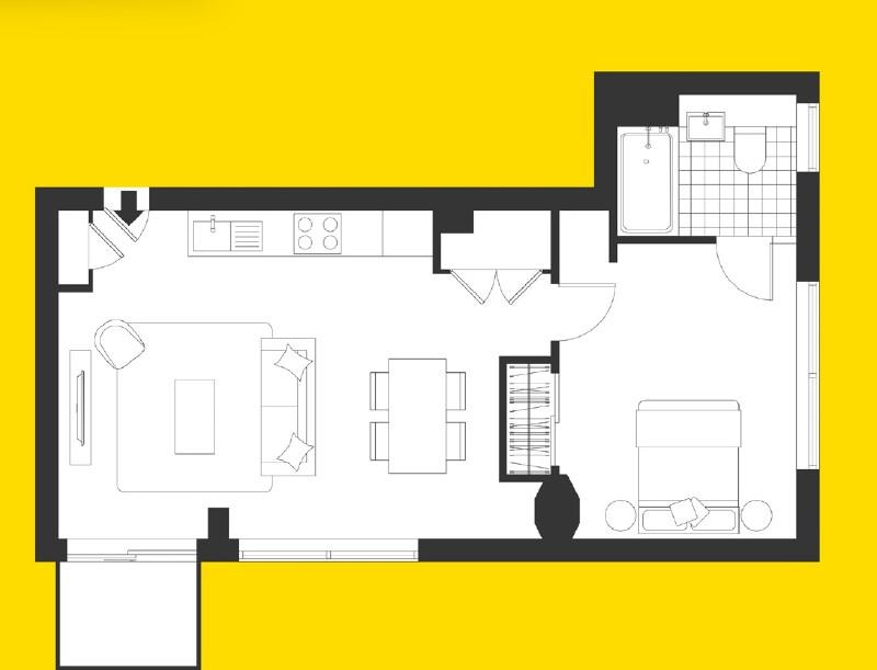 904 Berkshire House, Queen Street, Maidenhead floorplan
