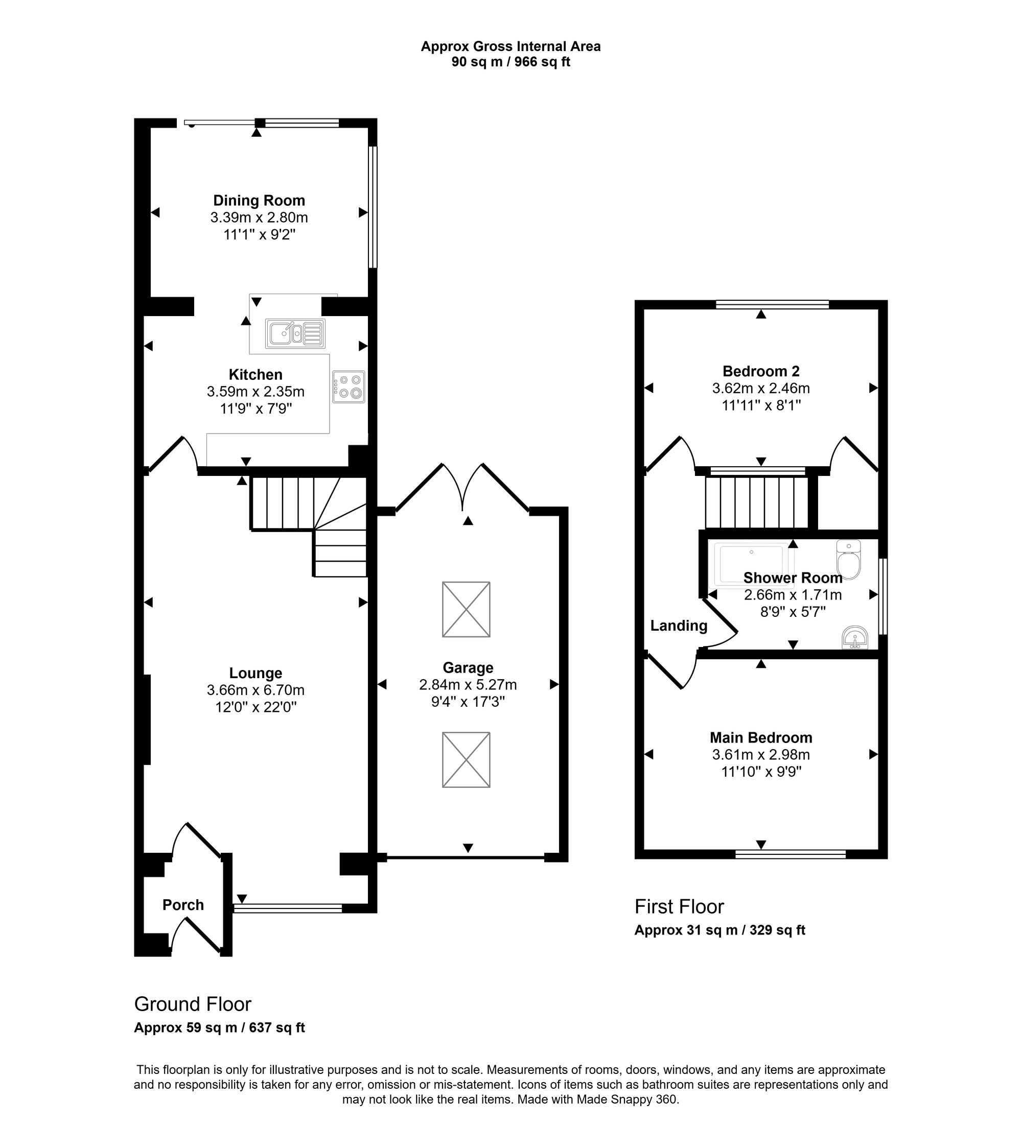 20 Darley Road, Wigan floorplan