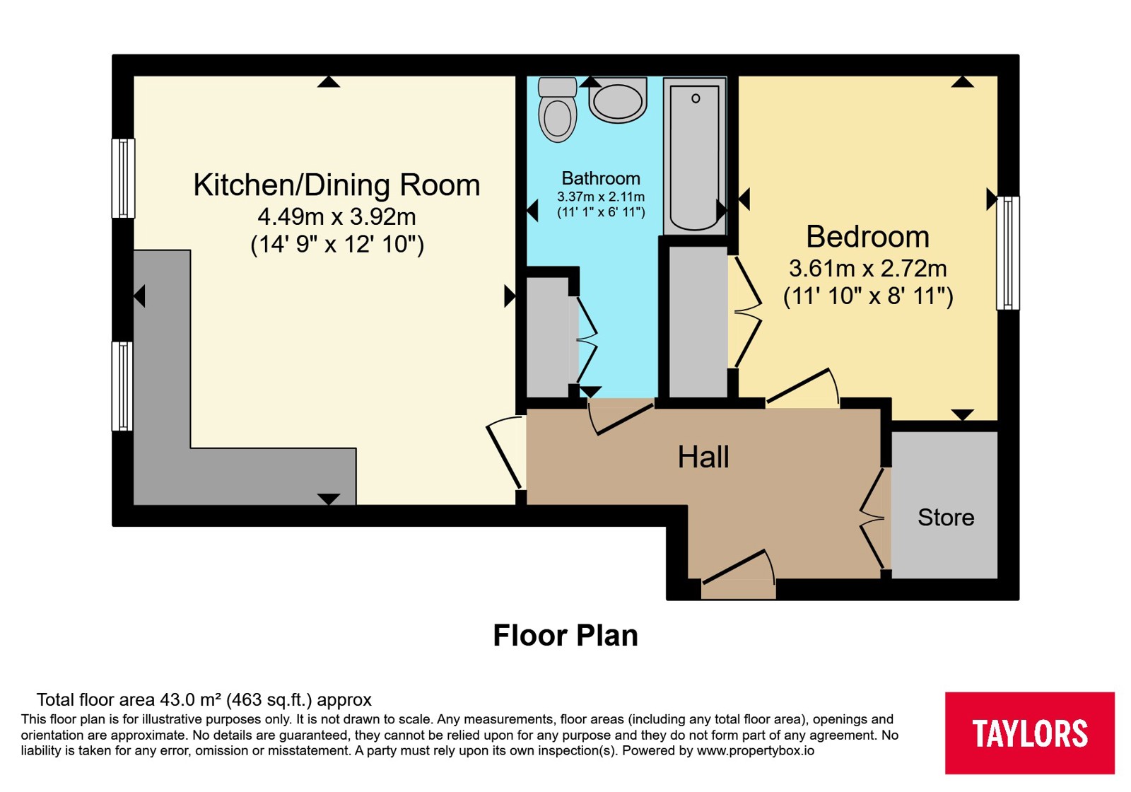 79, Clark Drive, Bristol floorplan