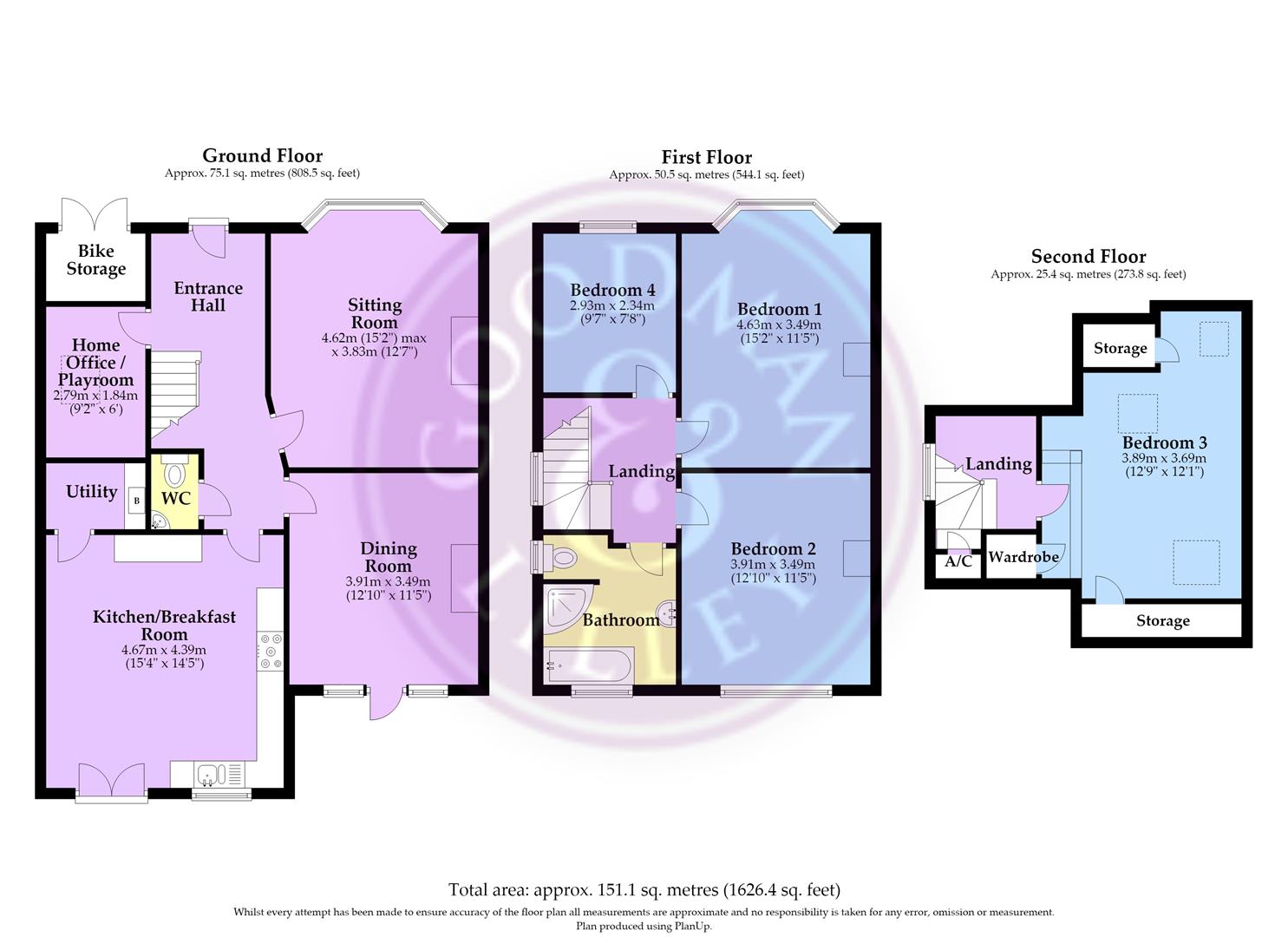 6, Kendon Drive, Henleaze floorplan