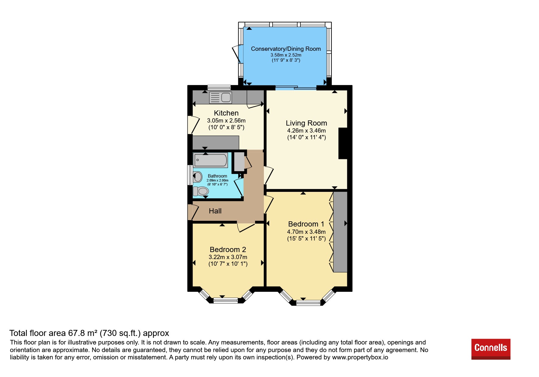 Blundell Avenue, Horley floorplan