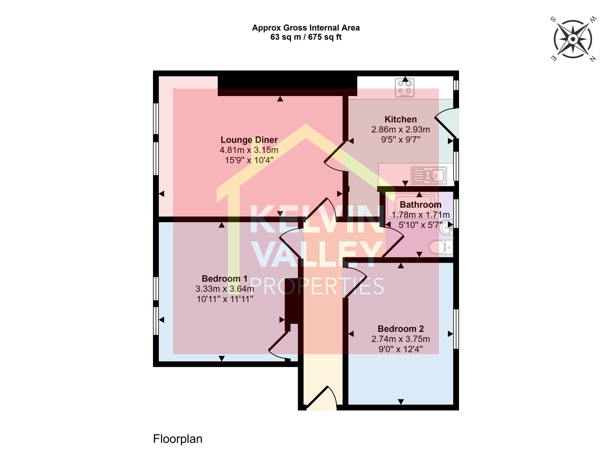 27 Courthill Crescent, Glasgow floorplan
