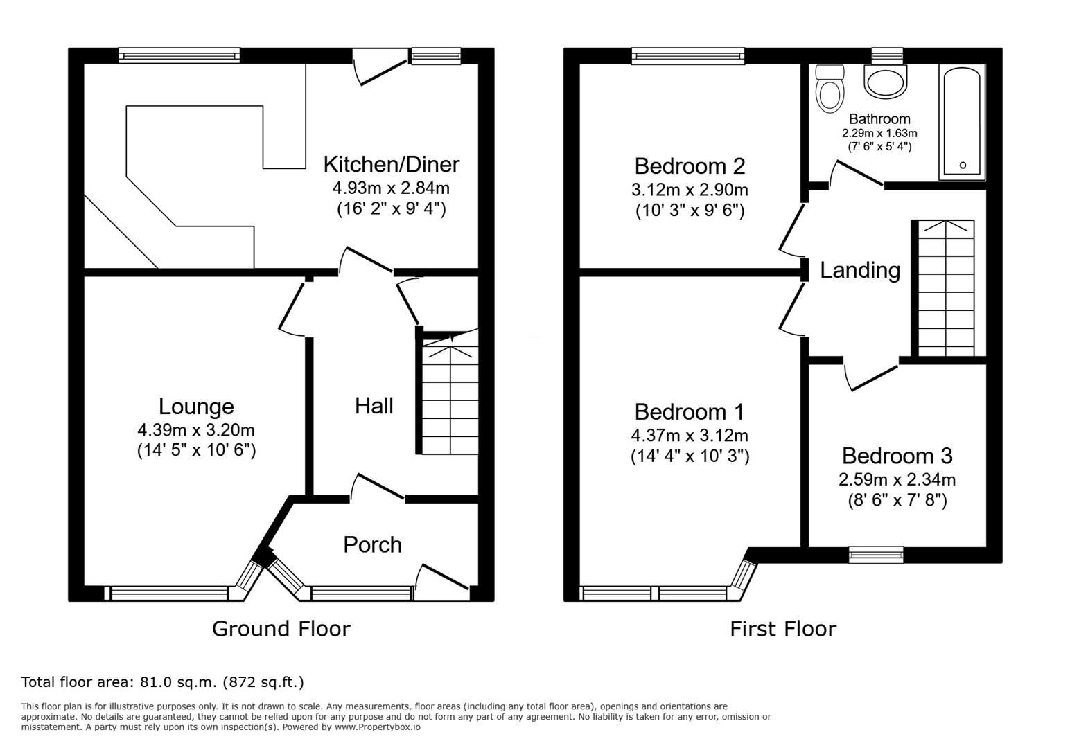 Larch Hill Crescent, Bradford floorplan