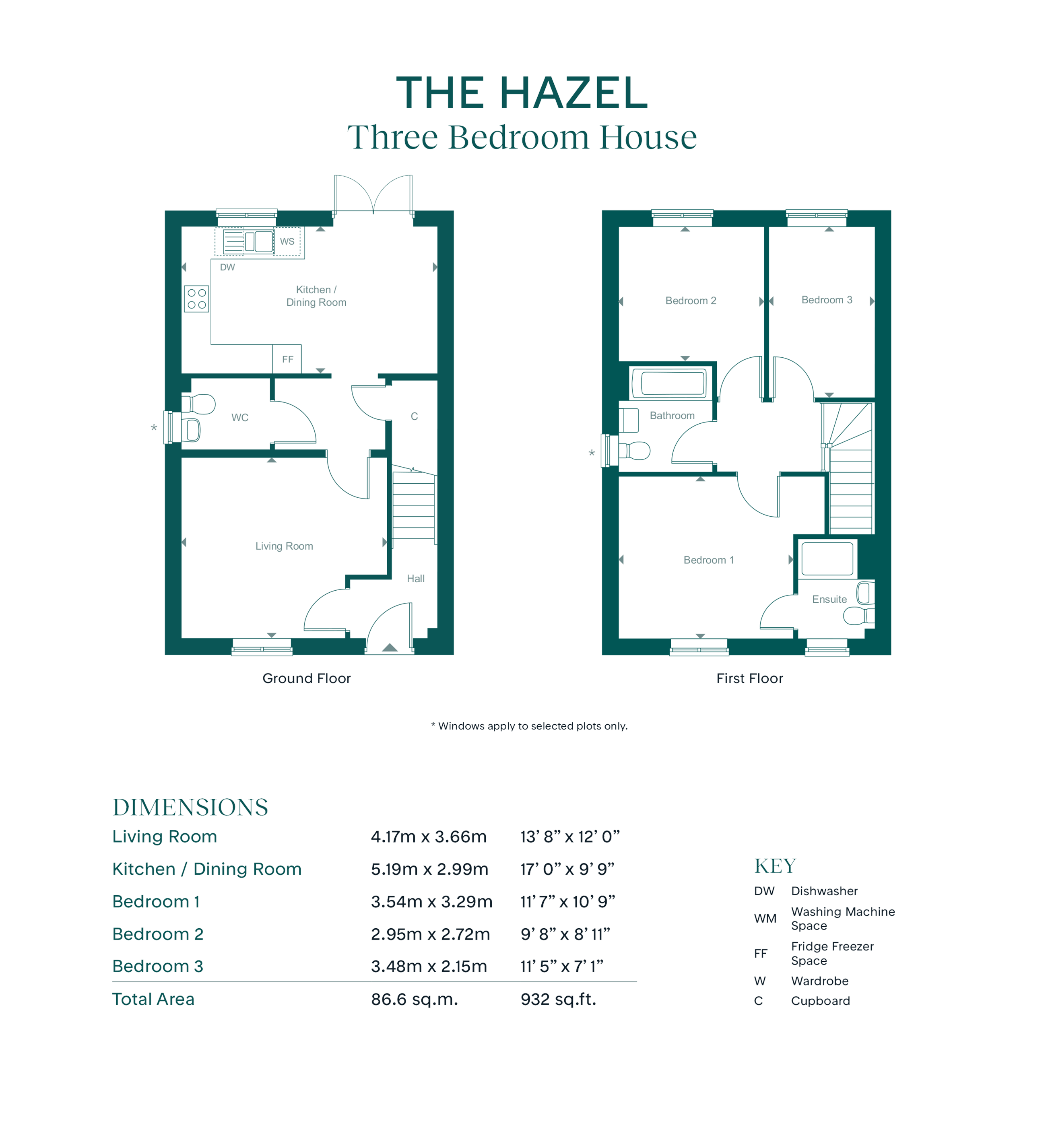 58 cane way- Hazel RL, Leaf Living at The Atrium, Overstone, Northamptonshire, NN6, Overstone floorplan