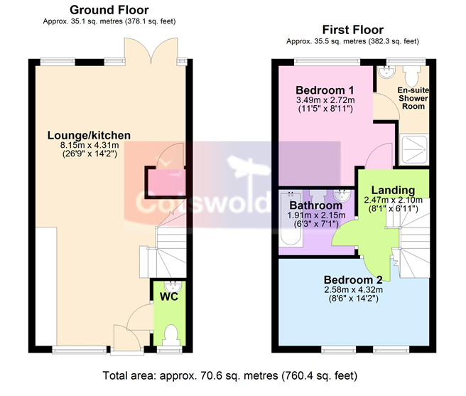 43, Fairmont Street, Cheltenham floorplan