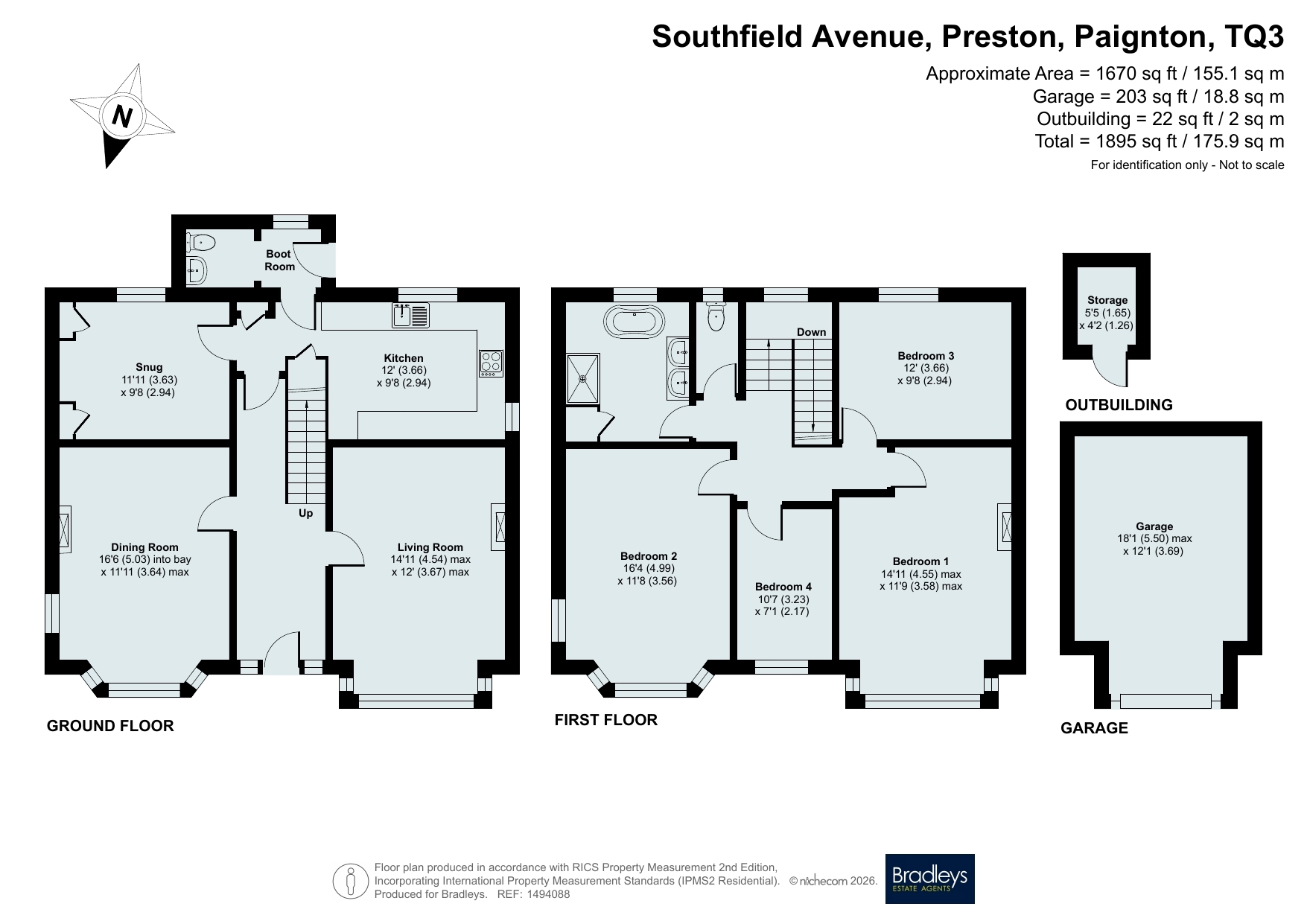 50, Southfield Avenue, Paignton floorplan