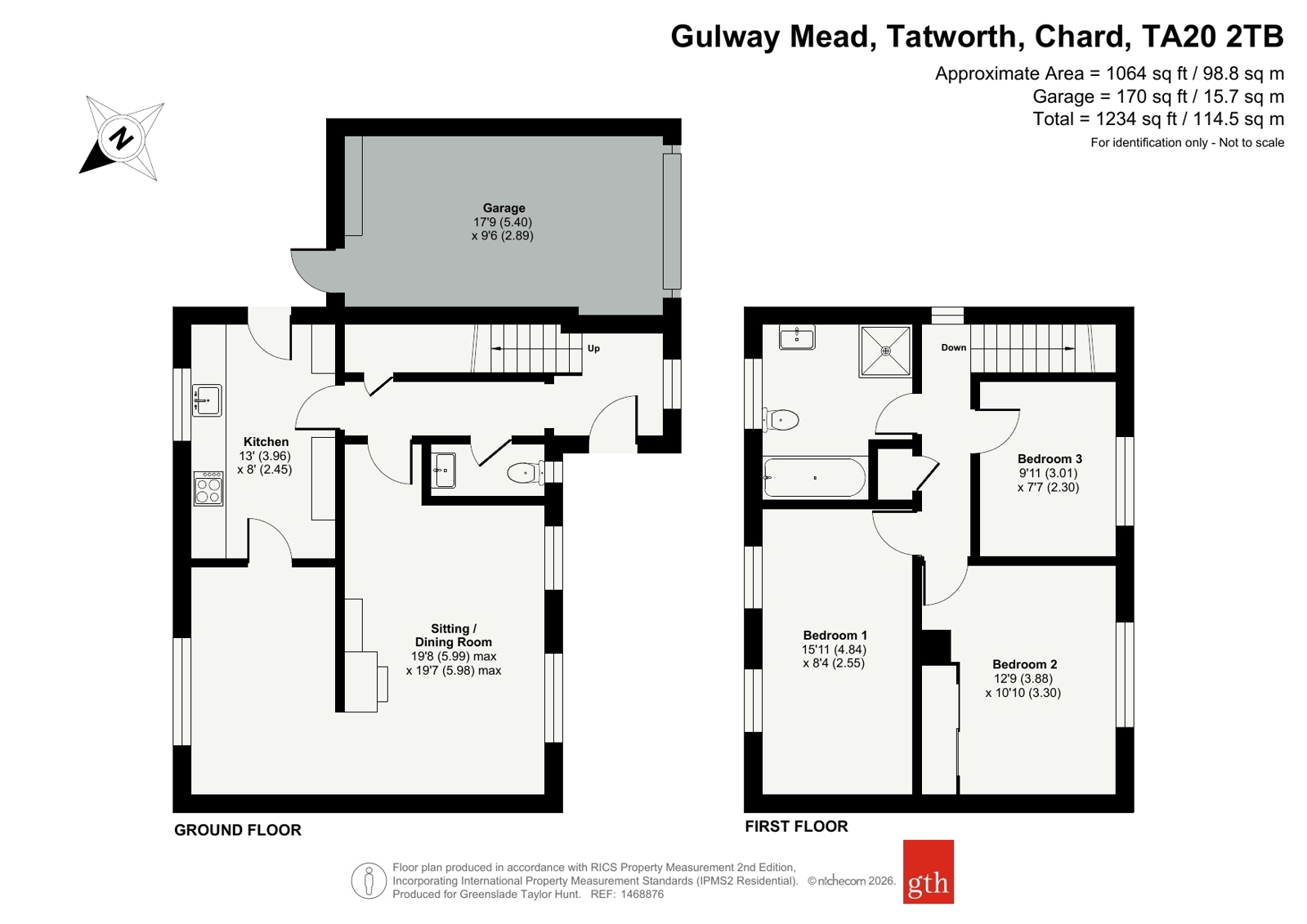 7, Gulway Mead, Chard floorplan