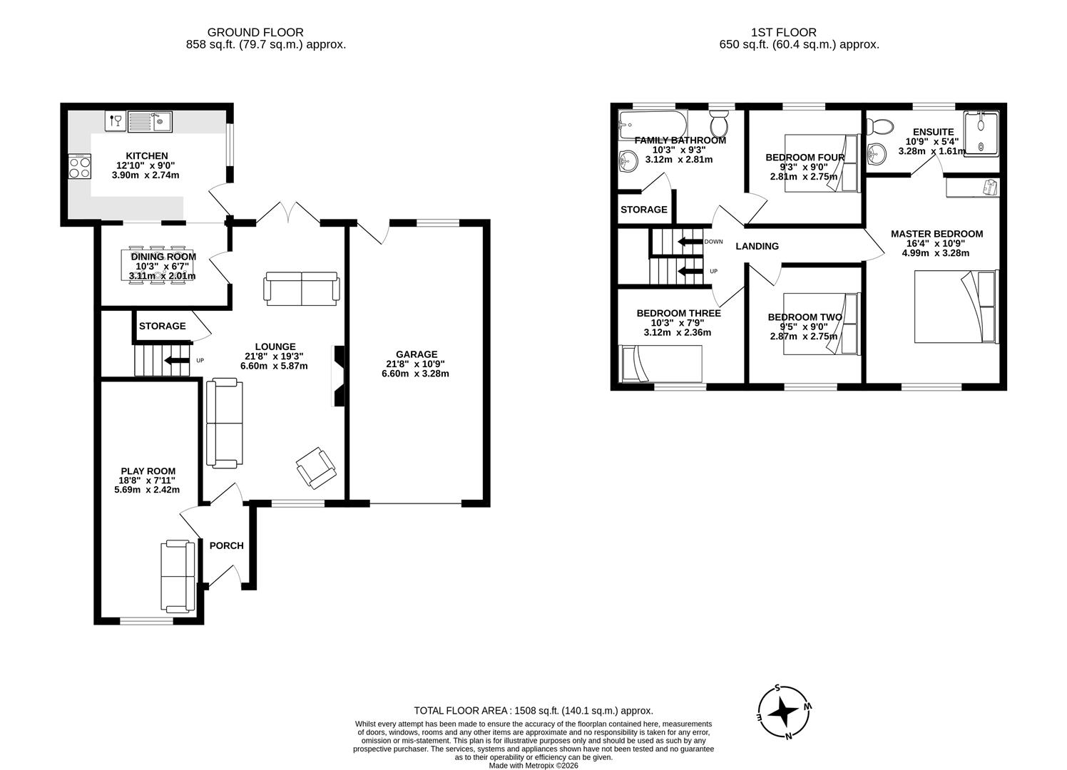49, Harperley, Chorley floorplan