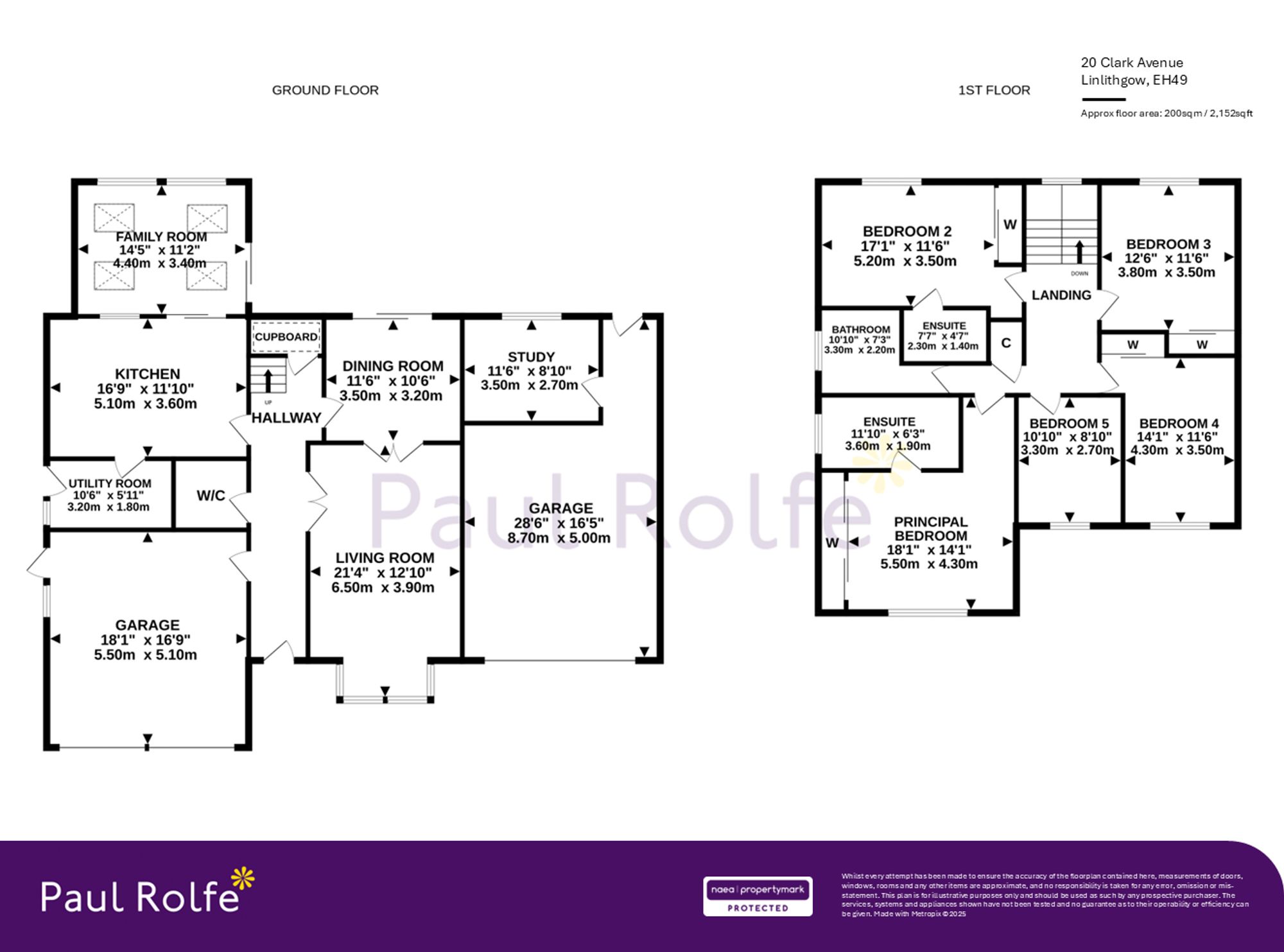 20, Clark Avenue, Linlithgow, EH49 floorplan